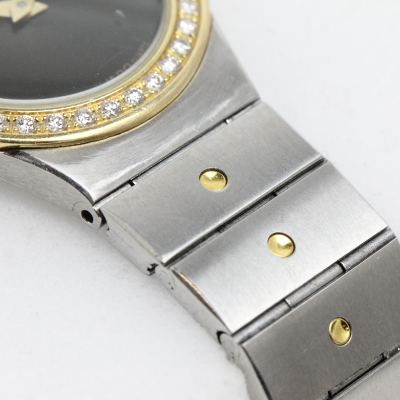 Movado 18K Yellow Gold, Stainless Steel, and Diamond Women's Watch