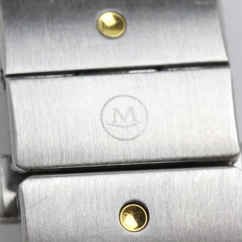 Movado 18K Yellow Gold, Stainless Steel, and Diamond Women's Watch