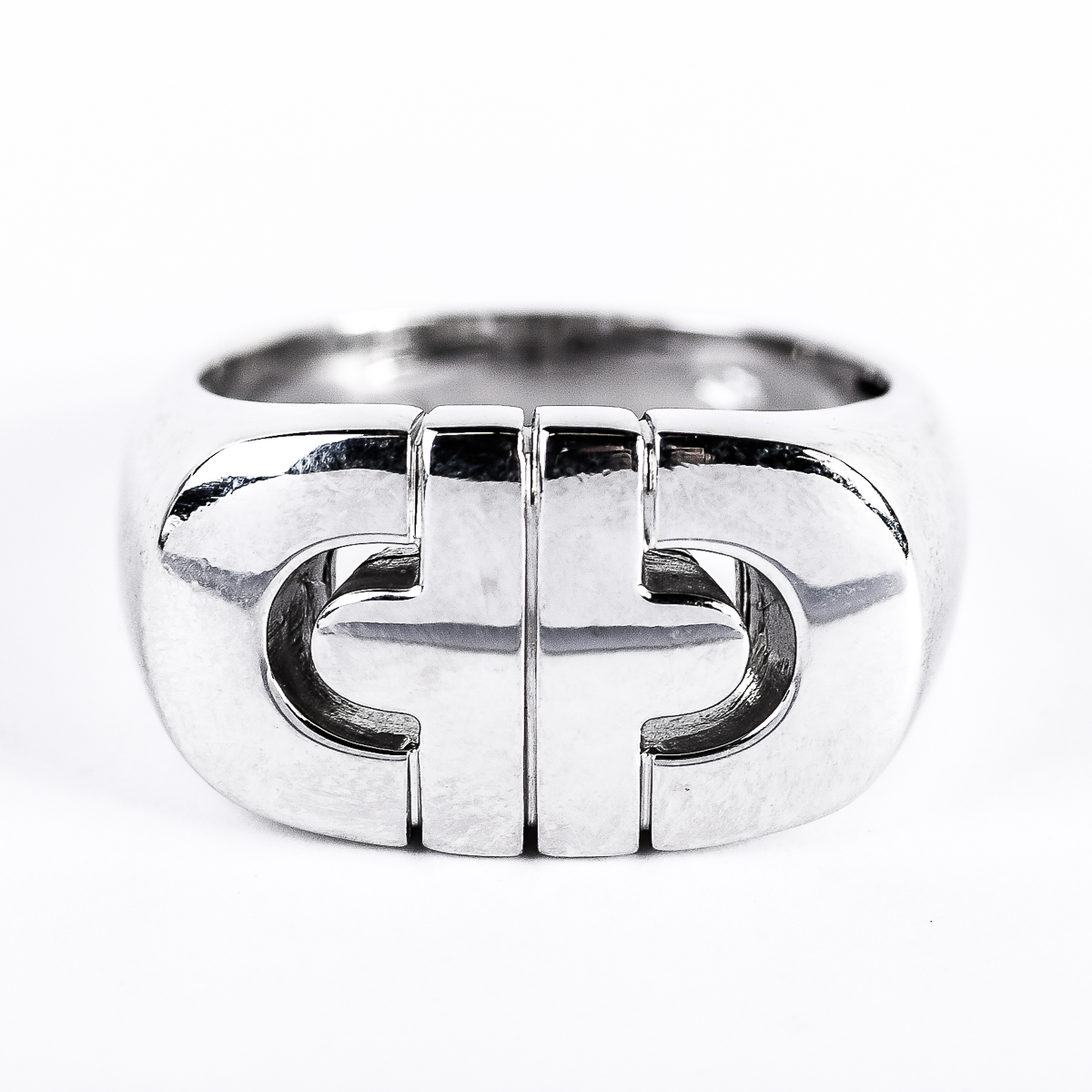 Bvlgari Parentesi 18K White Gold Ring