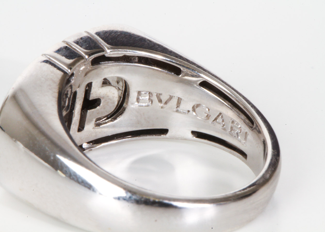 Bvlgari Parentesi 18K White Gold Ring