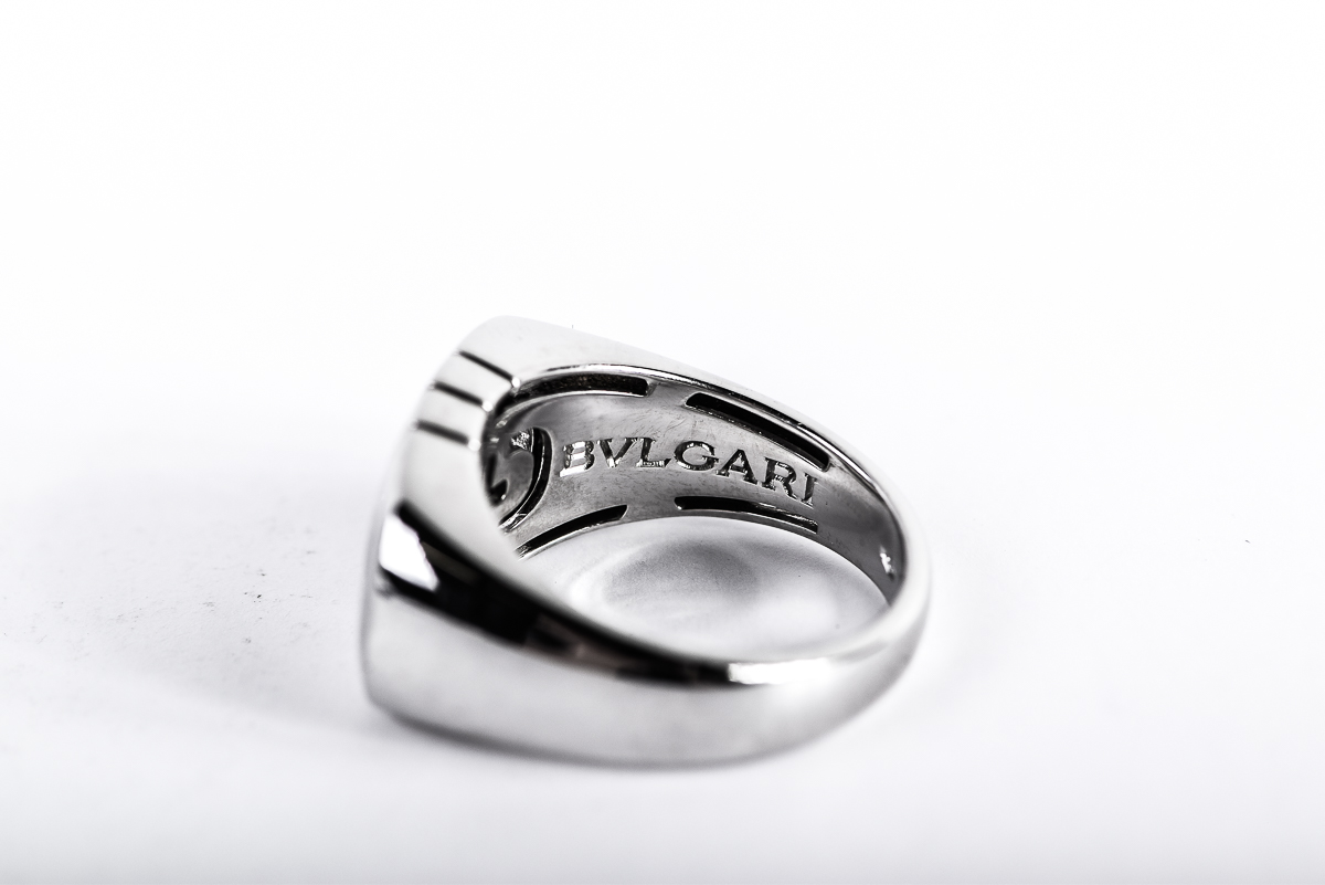 Bvlgari Parentesi 18K White Gold Ring