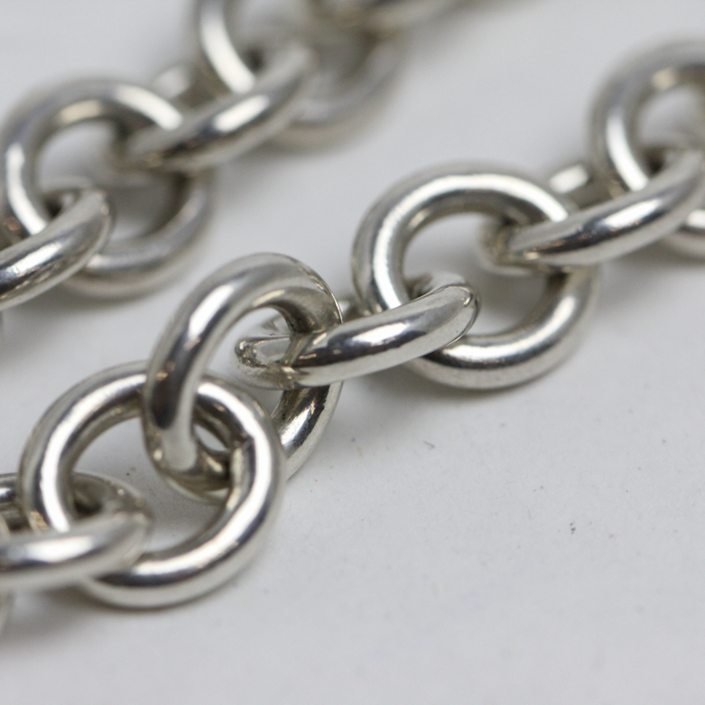 Tiffany & Co. Sterling Silver Heart Charm Necklace