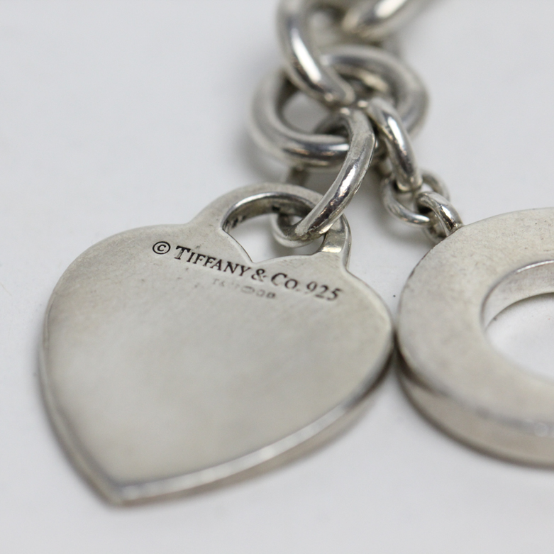 Tiffany & Co. Sterling Silver Heart Charm Necklace
