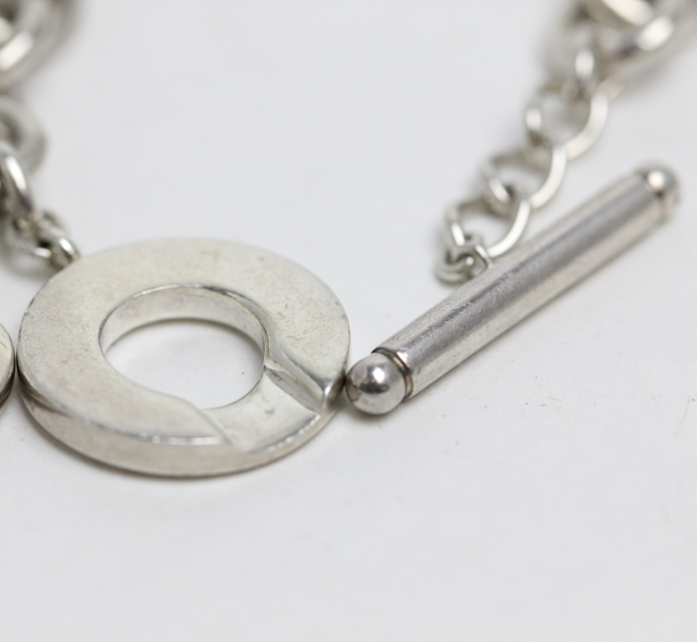 Tiffany & Co. Sterling Silver Heart Charm Necklace