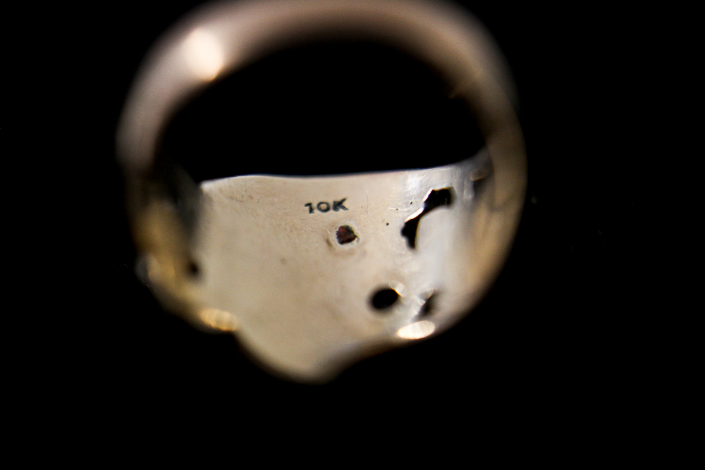 10K Yellow Gold Ring with Diamond