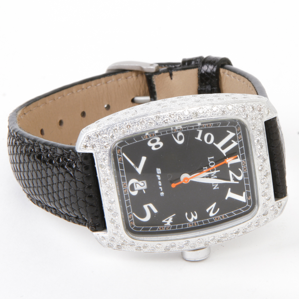 Locman Italy Sport Women's 1.42 CTW Diamond and Aluminum Watch