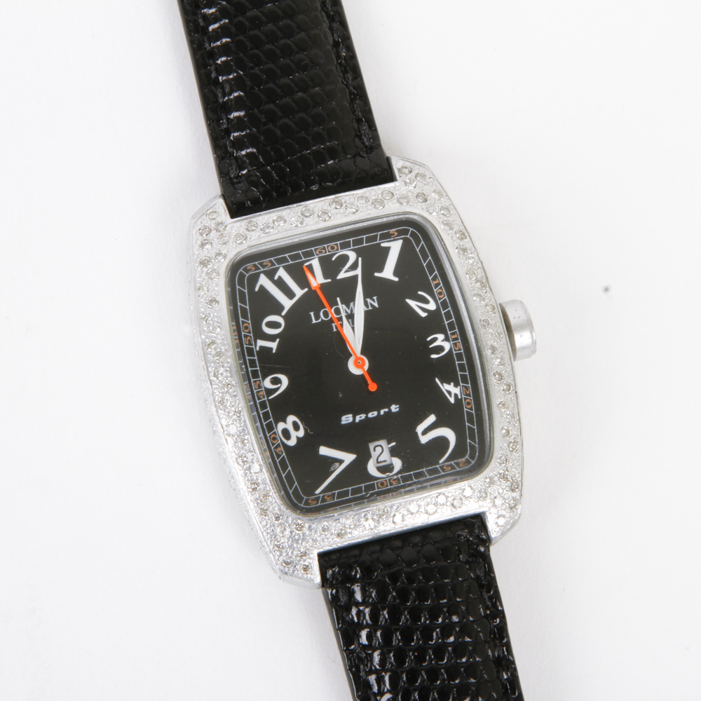 Locman Italy Sport Women's 1.42 CTW Diamond and Aluminum Watch