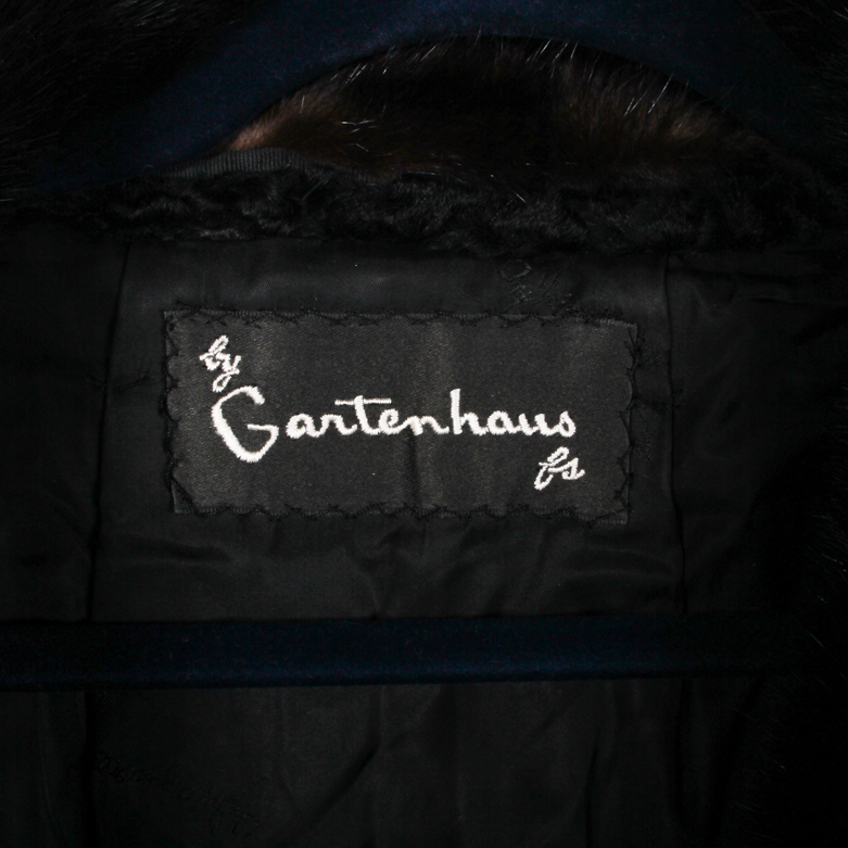 Gartenhaus Lamb Fur Coat with Mink Collar