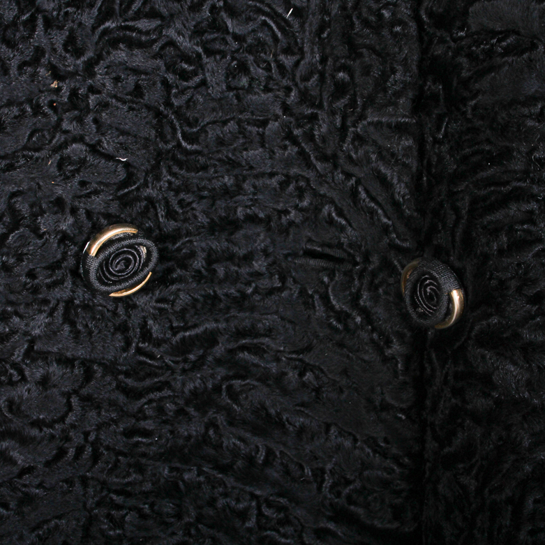 Gartenhaus Lamb Fur Coat with Mink Collar