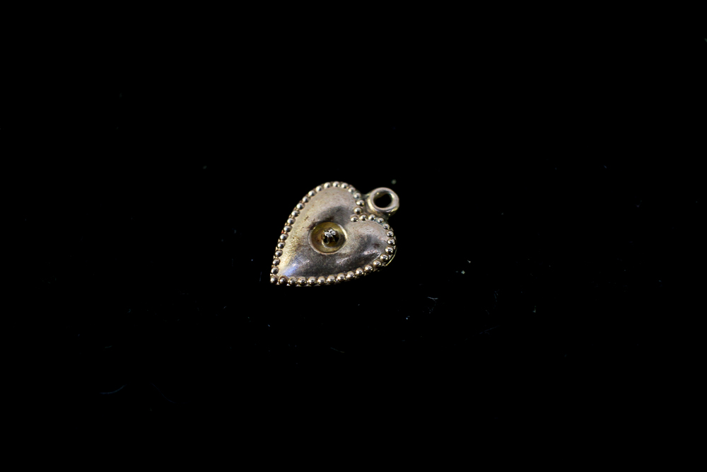 Vintage 14K Gold Heart-Shaped Charm/Pendant