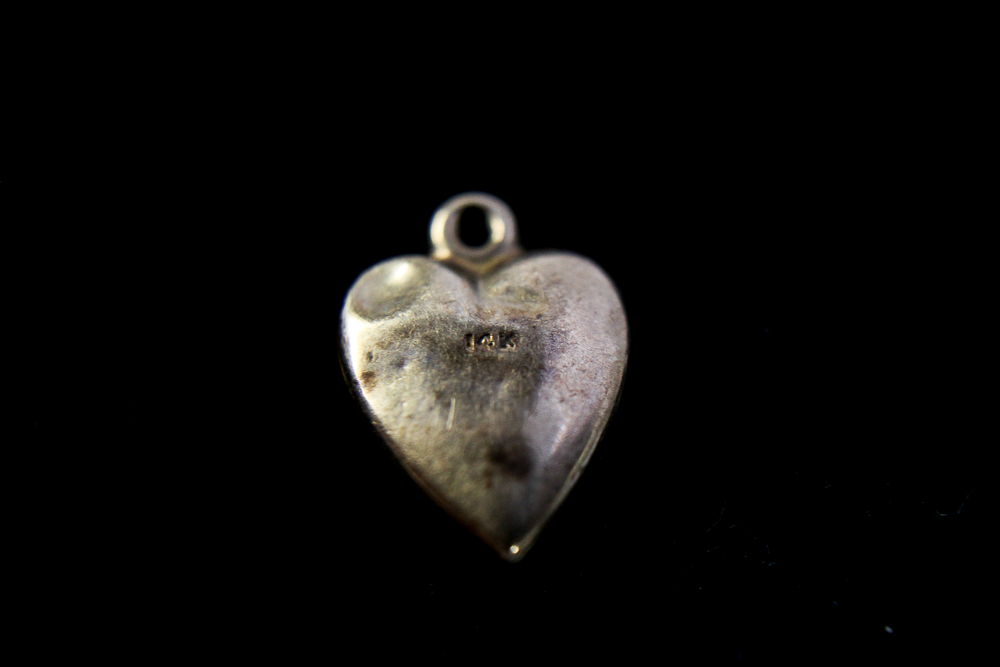Vintage 14K Gold Heart-Shaped Charm/Pendant