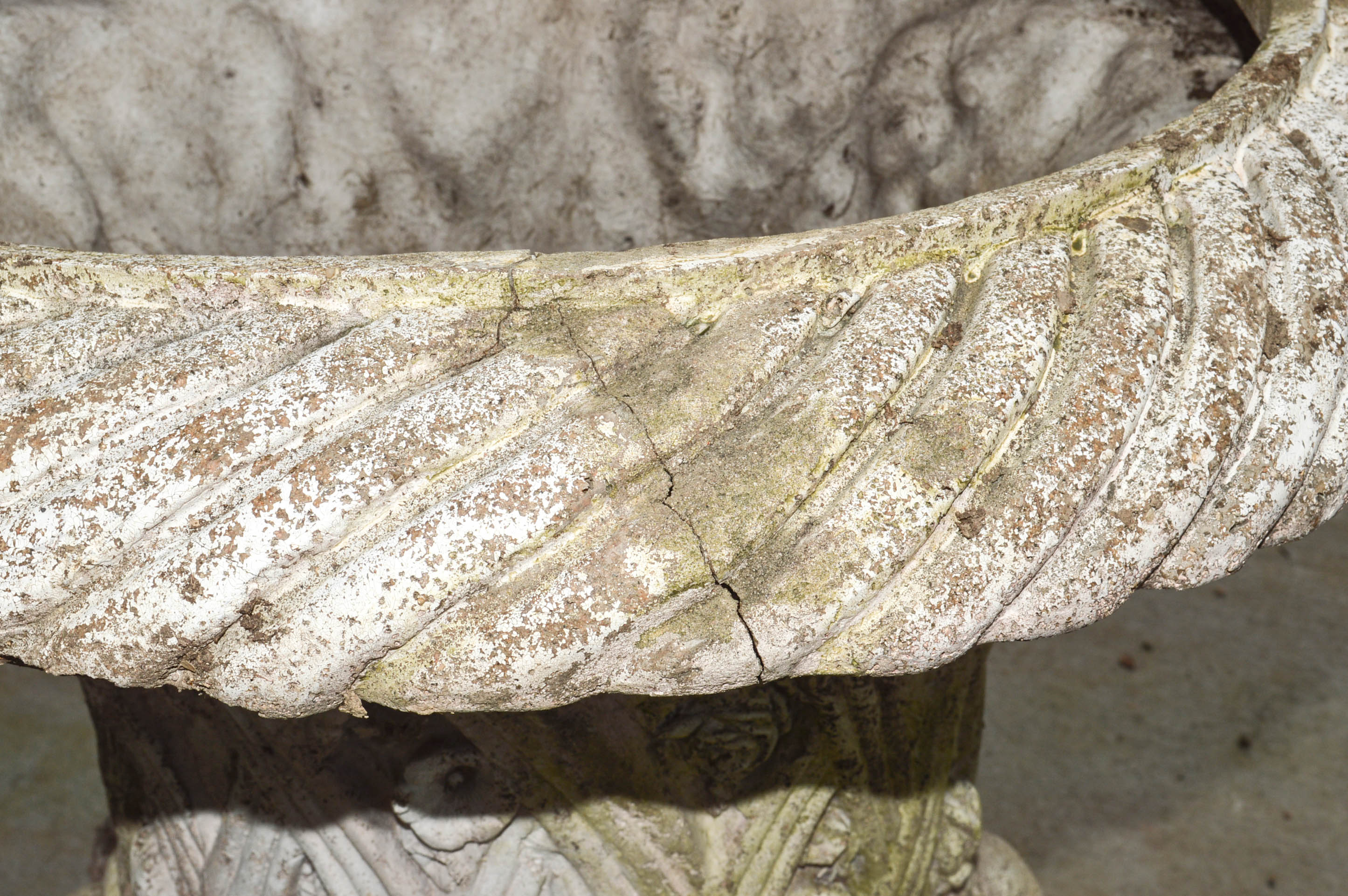 Pair of Faux Concrete Urn Planters