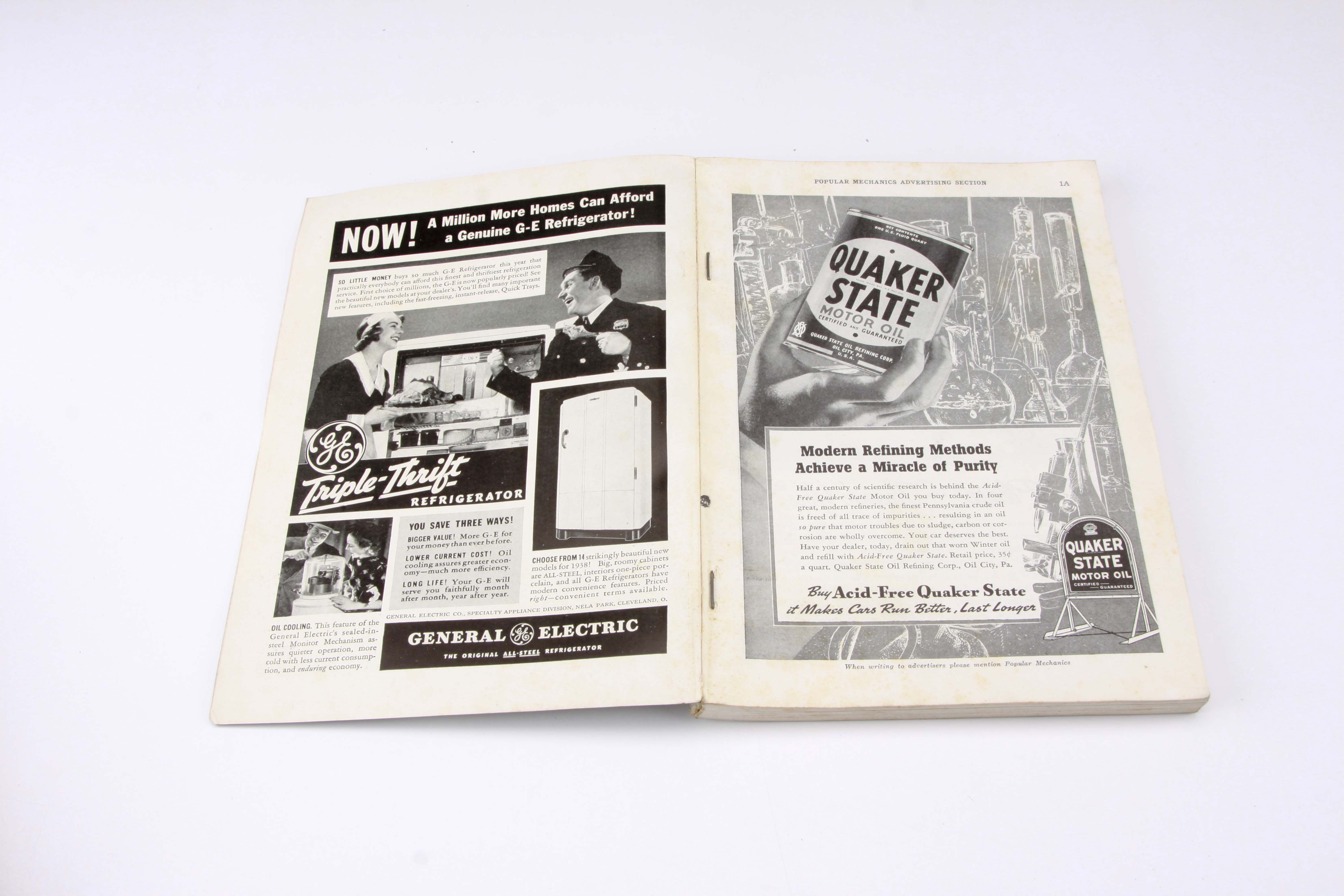 Group of 1938 "Popular Mechanics" Magazines