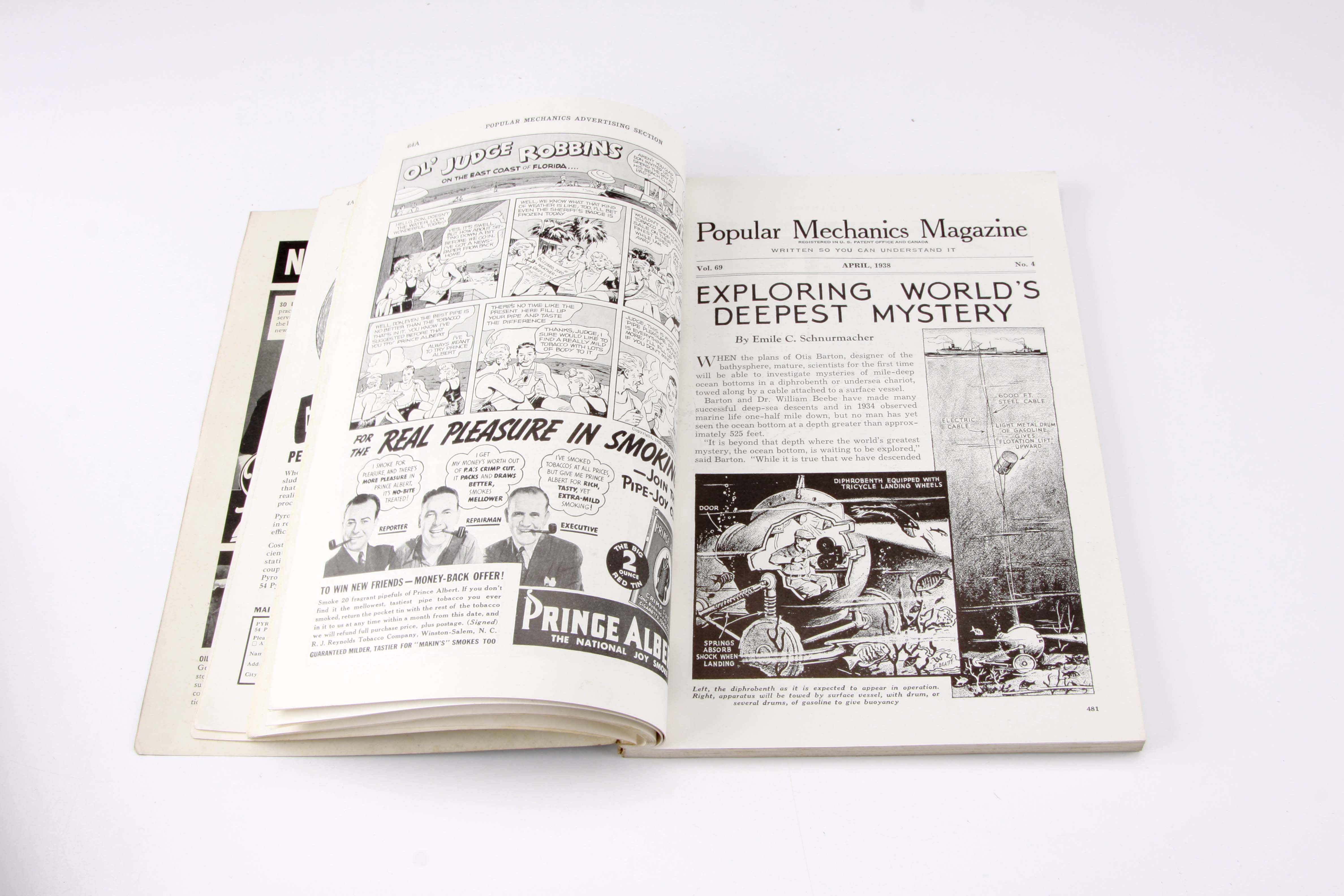 Group of 1938 "Popular Mechanics" Magazines