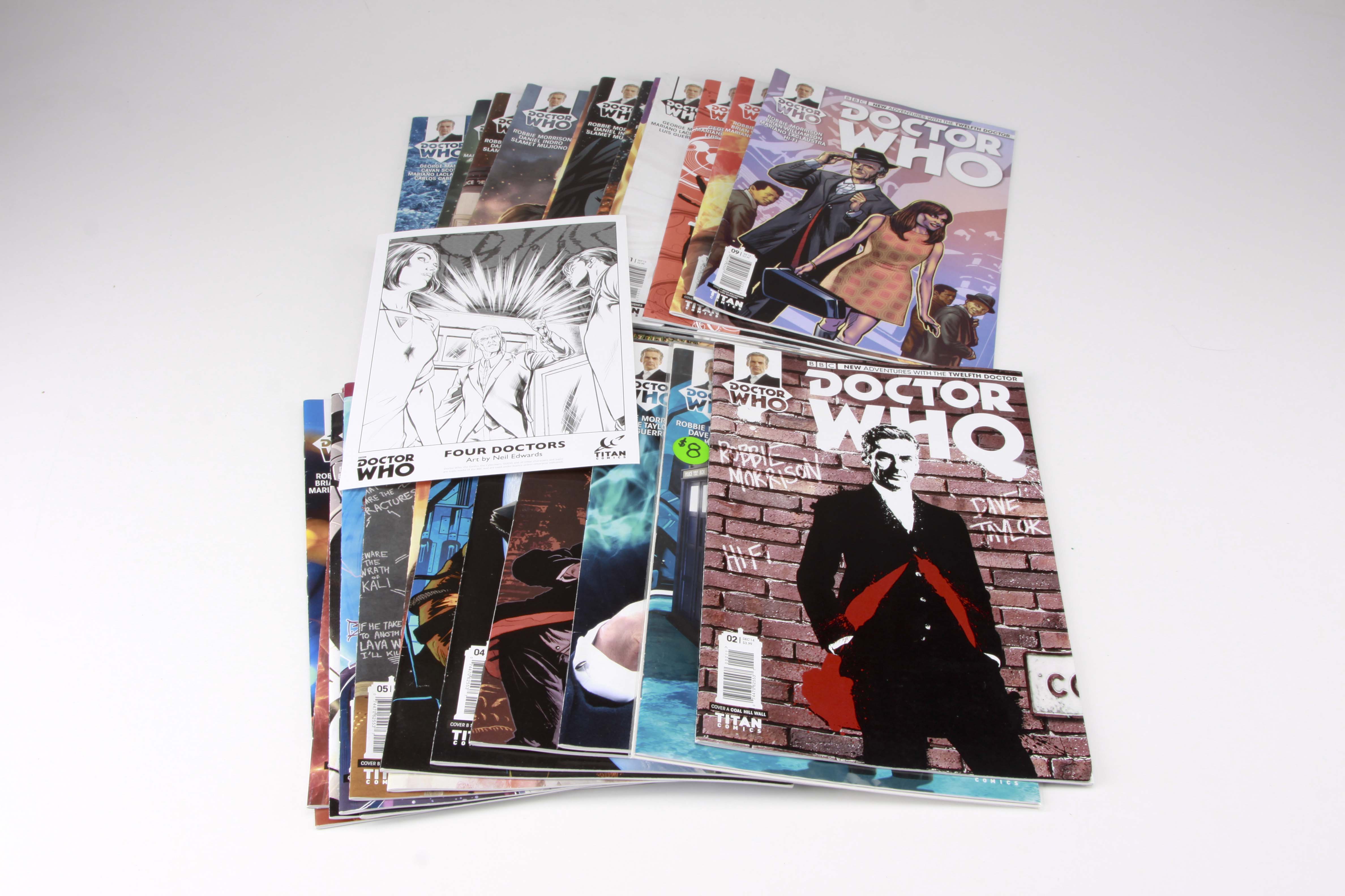 "Doctor Who" Twelfth Doctor Comics with Alternative Covers and Art Print