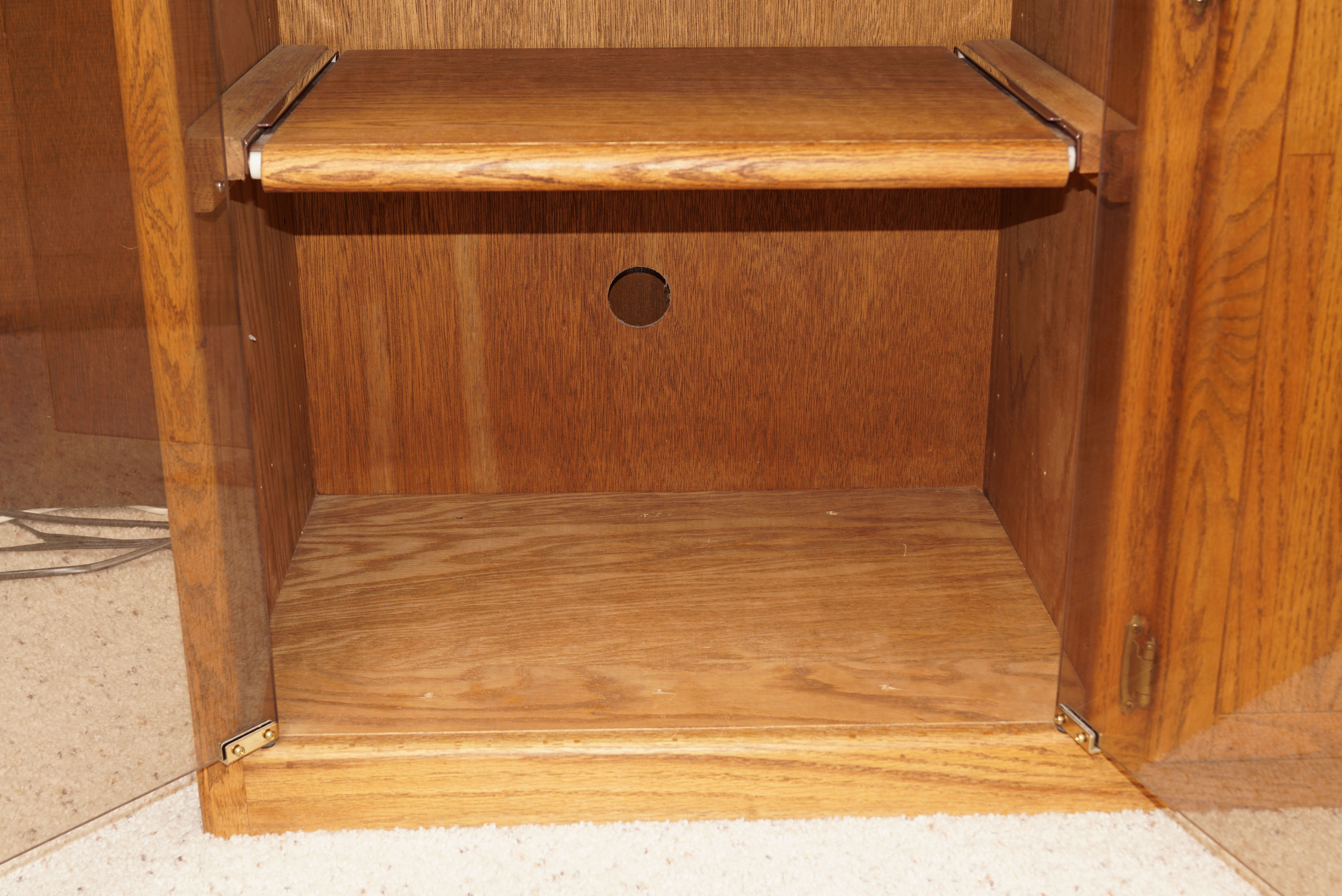 Television Cabinet And Small Rolling Cabinet