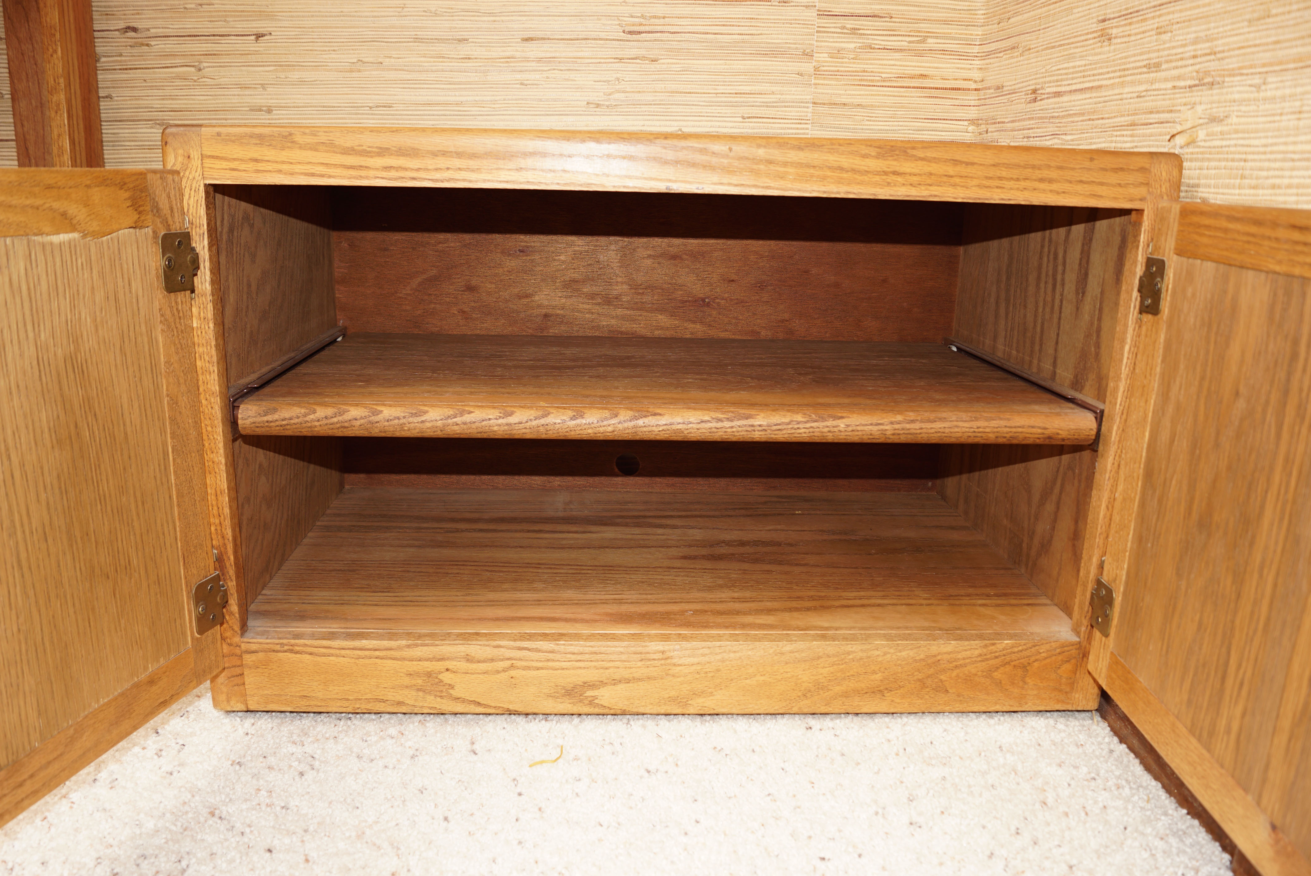 Television Cabinet And Small Rolling Cabinet