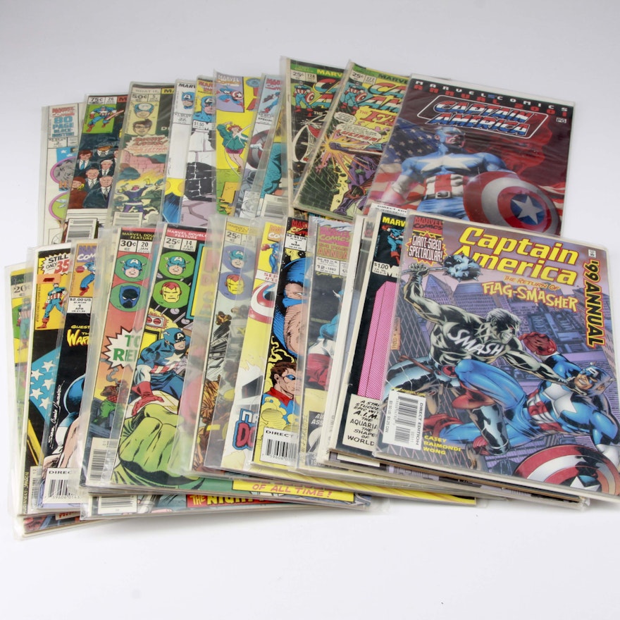Bronze and Modern Age Captain America Comics