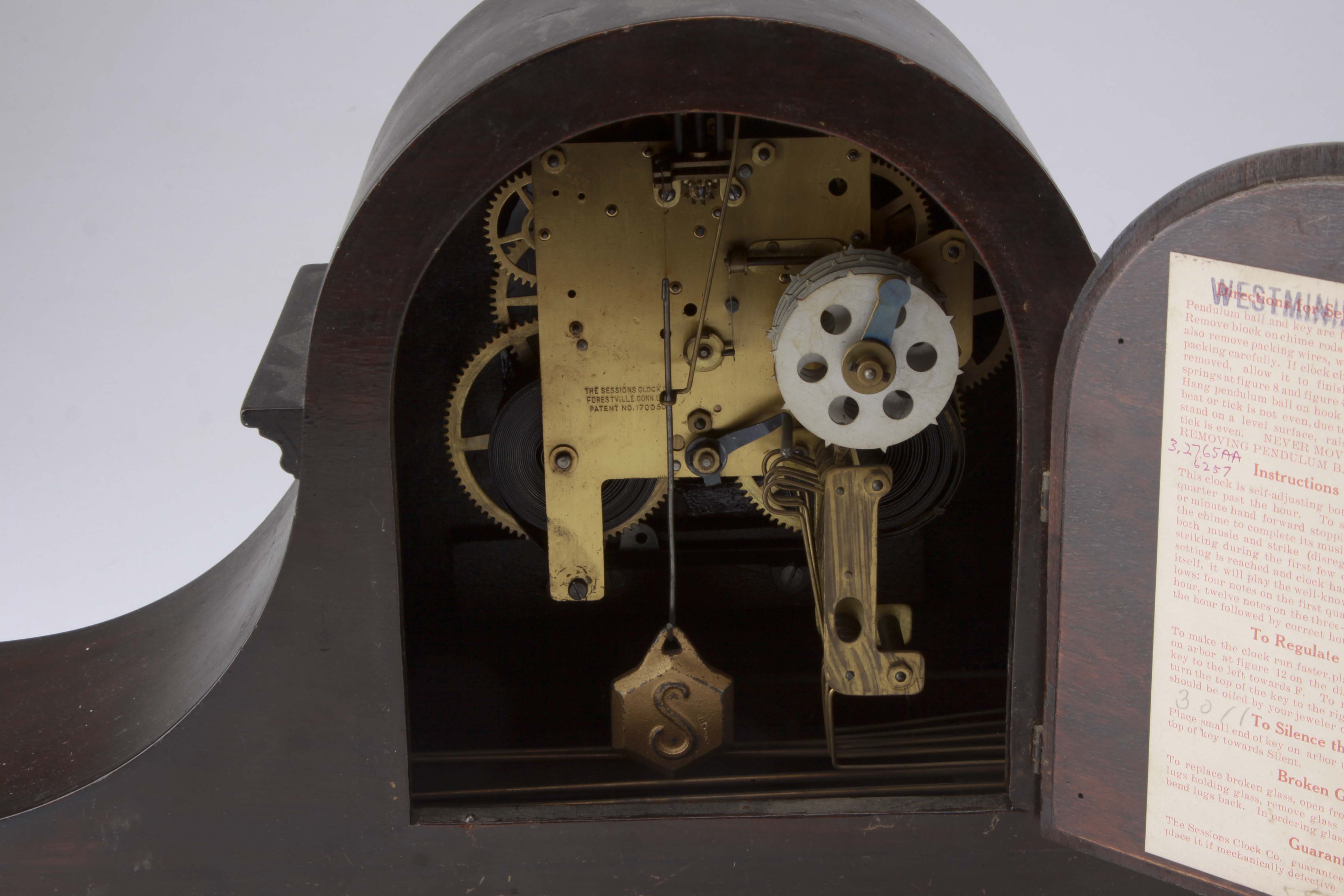 Sessions Westminster Style Mantel Clock