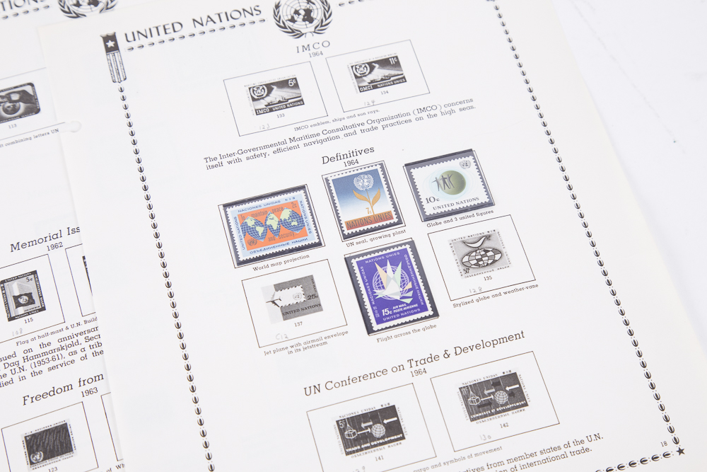 United Nations Postal Stamps including First Day Covers