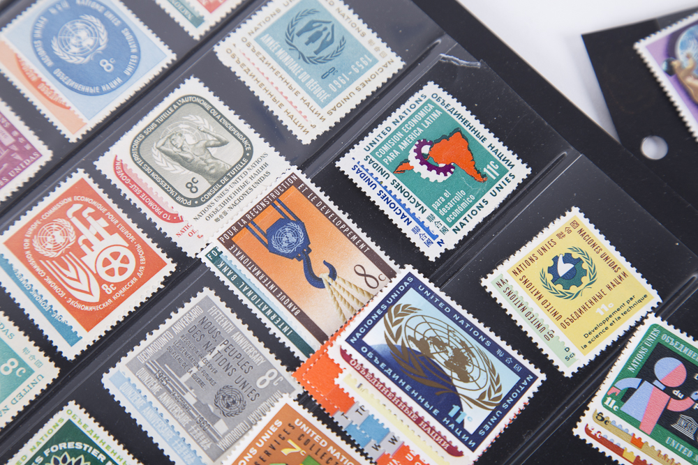 United Nations Postal Stamps including First Day Covers