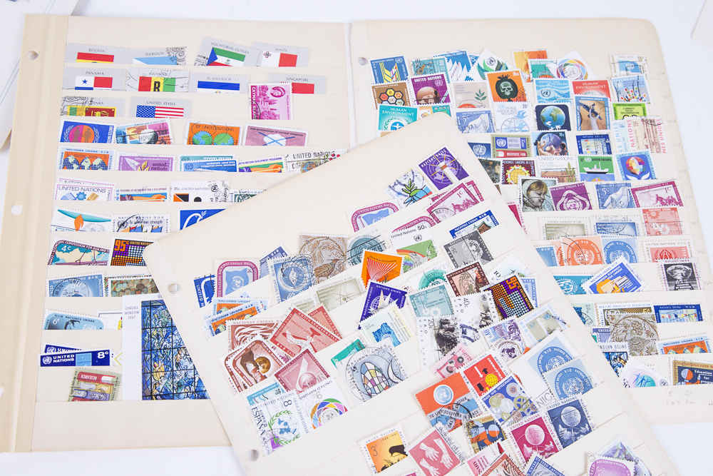 United Nations Postal Stamps including First Day Covers