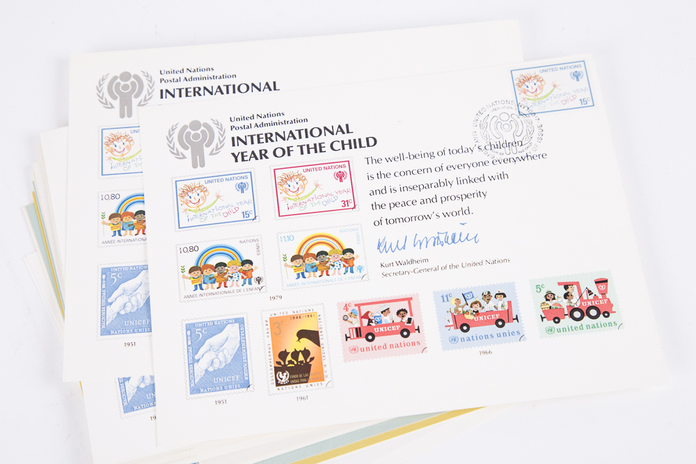 United Nations Postal Stamps including First Day Covers