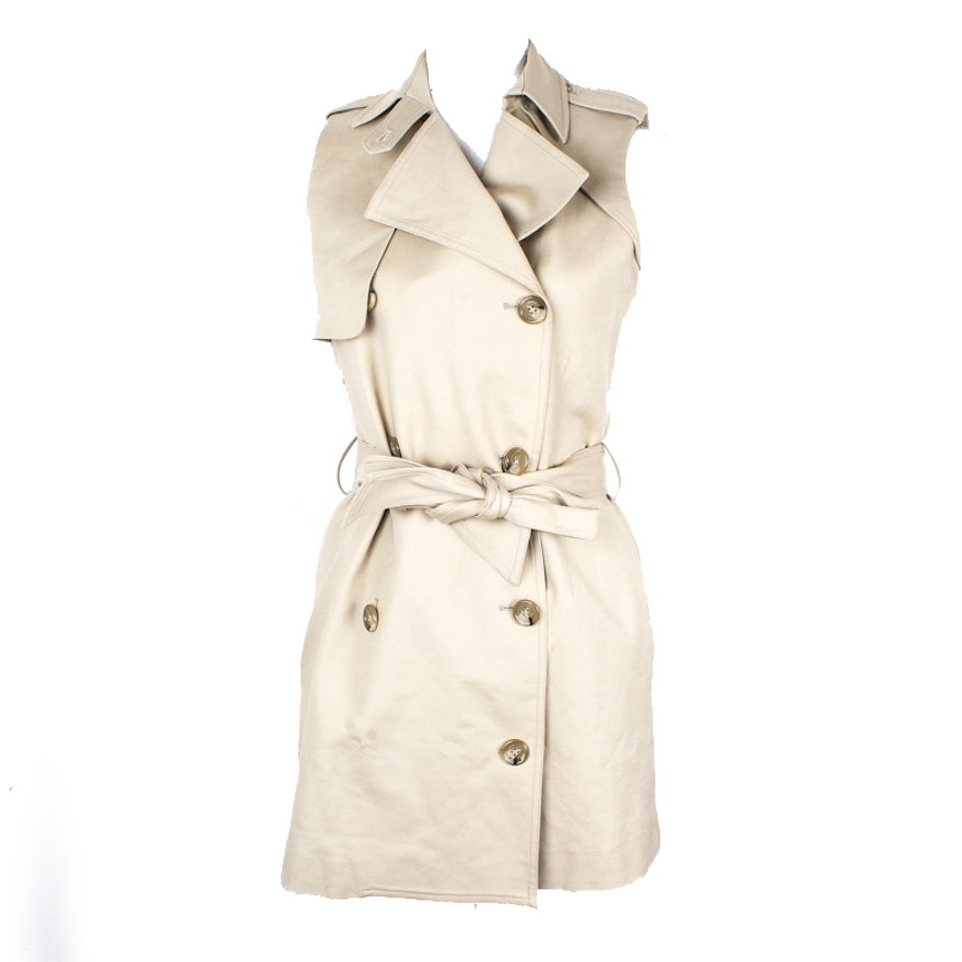 Fulton Sleeveless Trench Coat