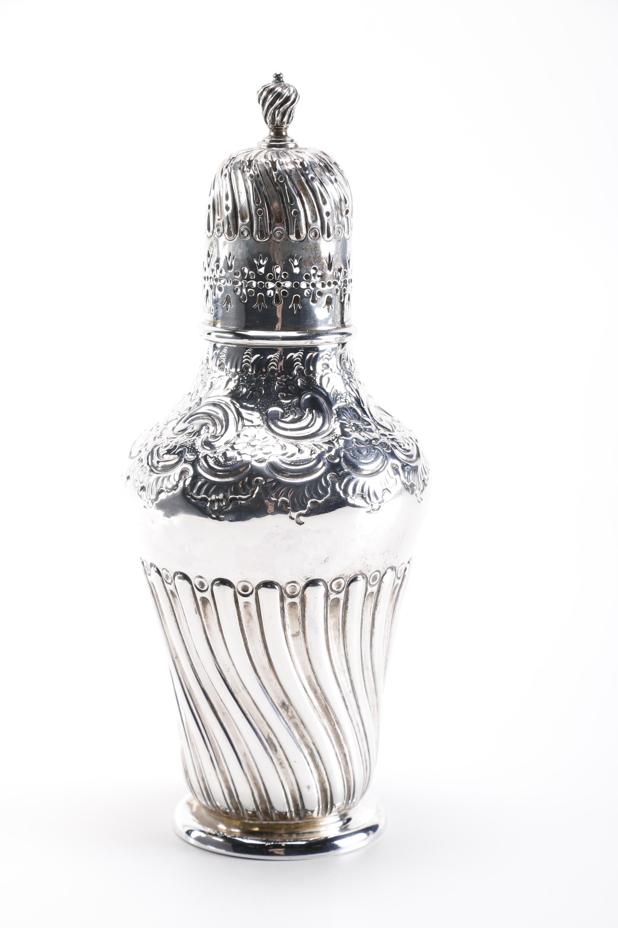 Atkin Bros Sterling Silver Victorian Shaker