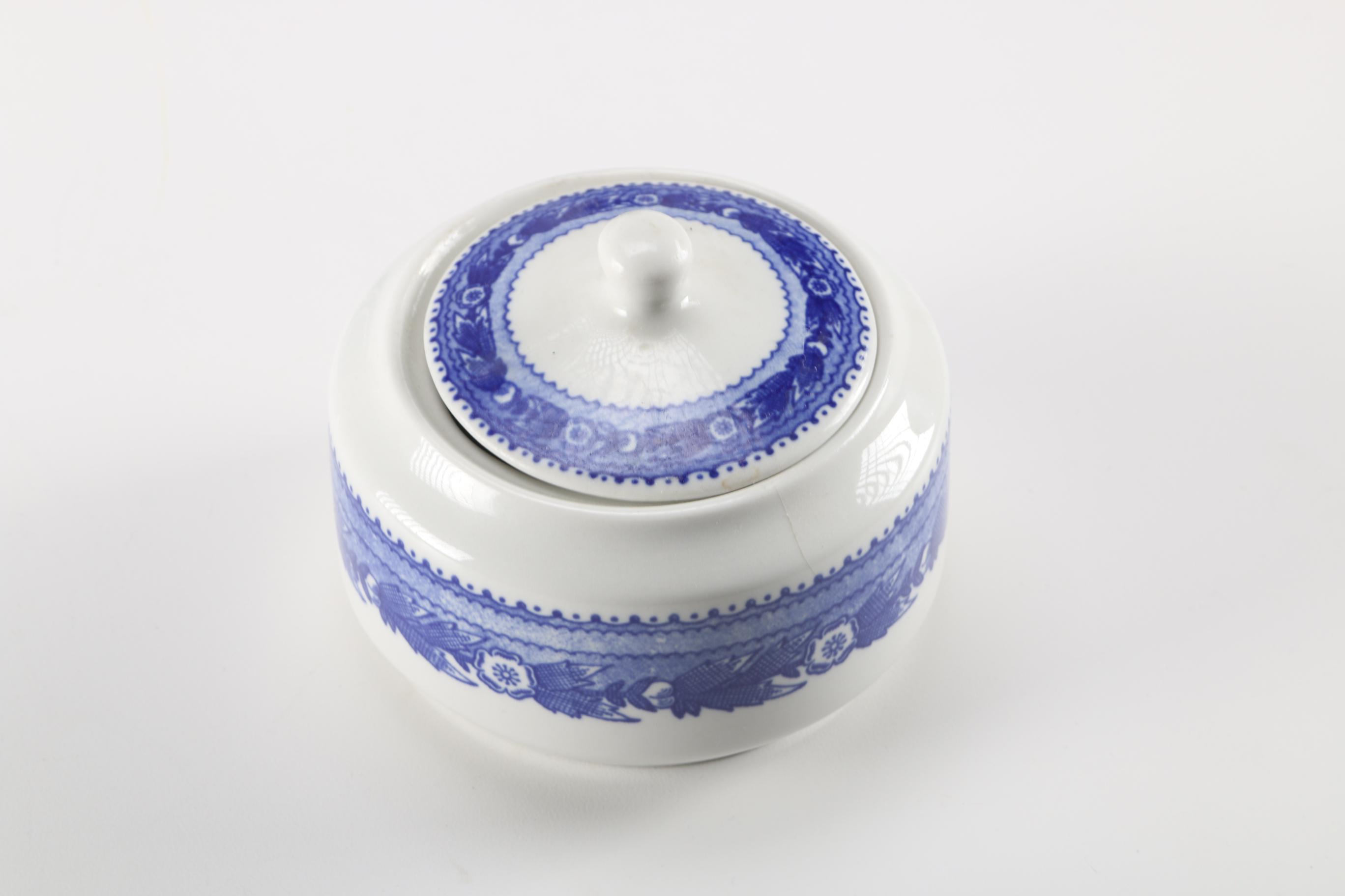 Baltimore and Ohio Railroad Blue Tableware by Shenango