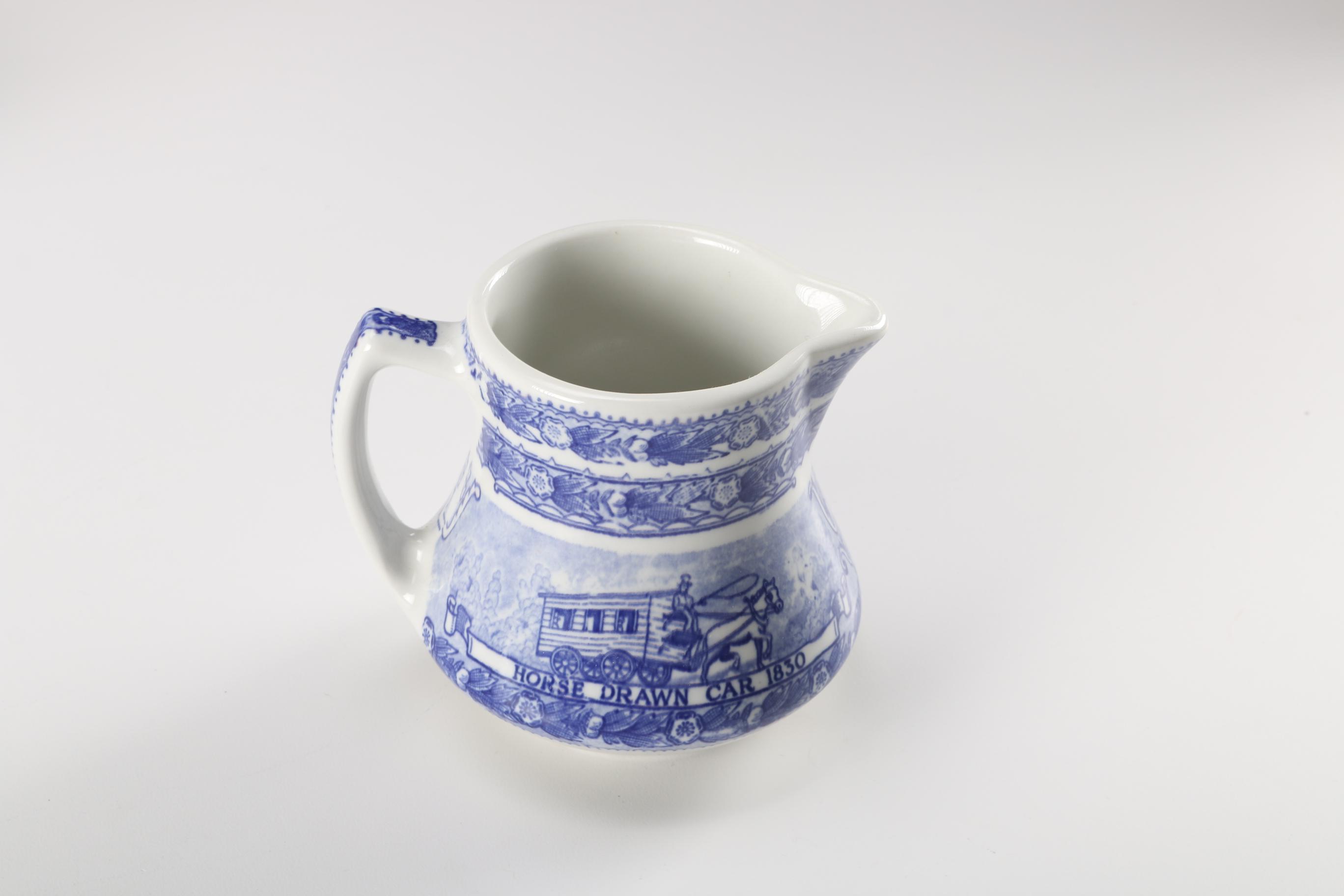 Baltimore and Ohio Railroad Blue Tableware by Shenango