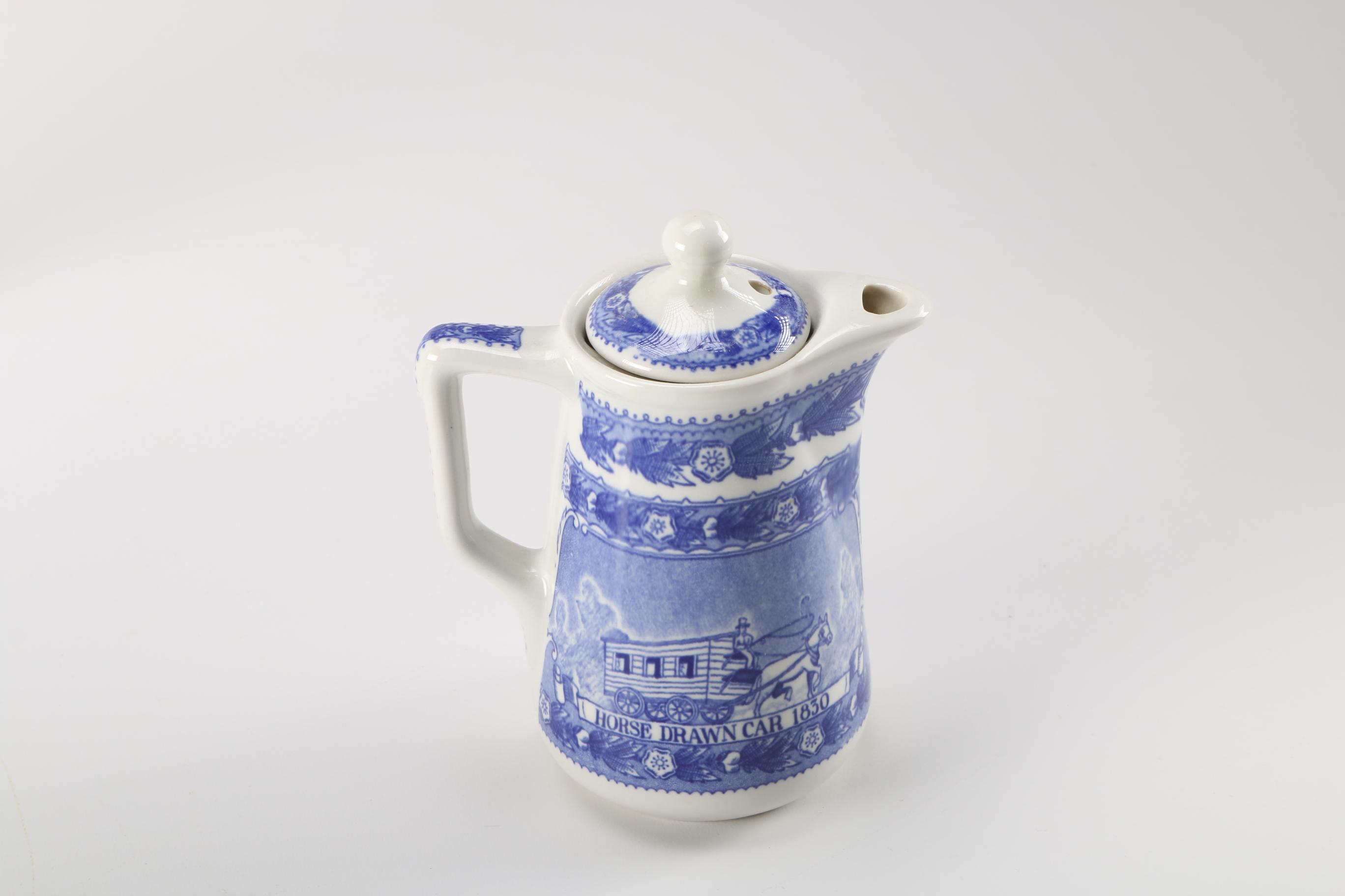 Baltimore and Ohio Railroad Blue Tableware by Shenango