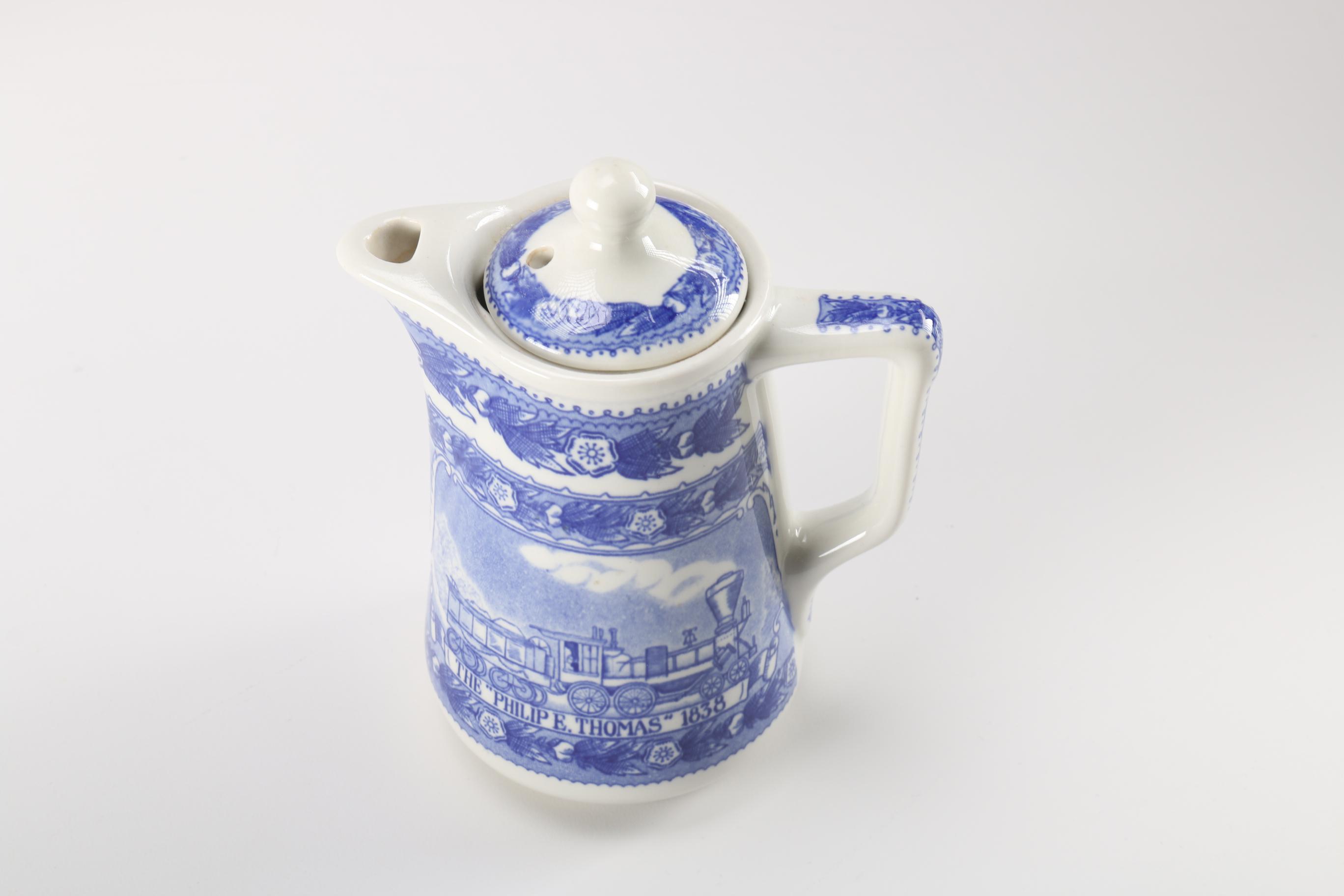 Baltimore and Ohio Railroad Blue Tableware by Shenango