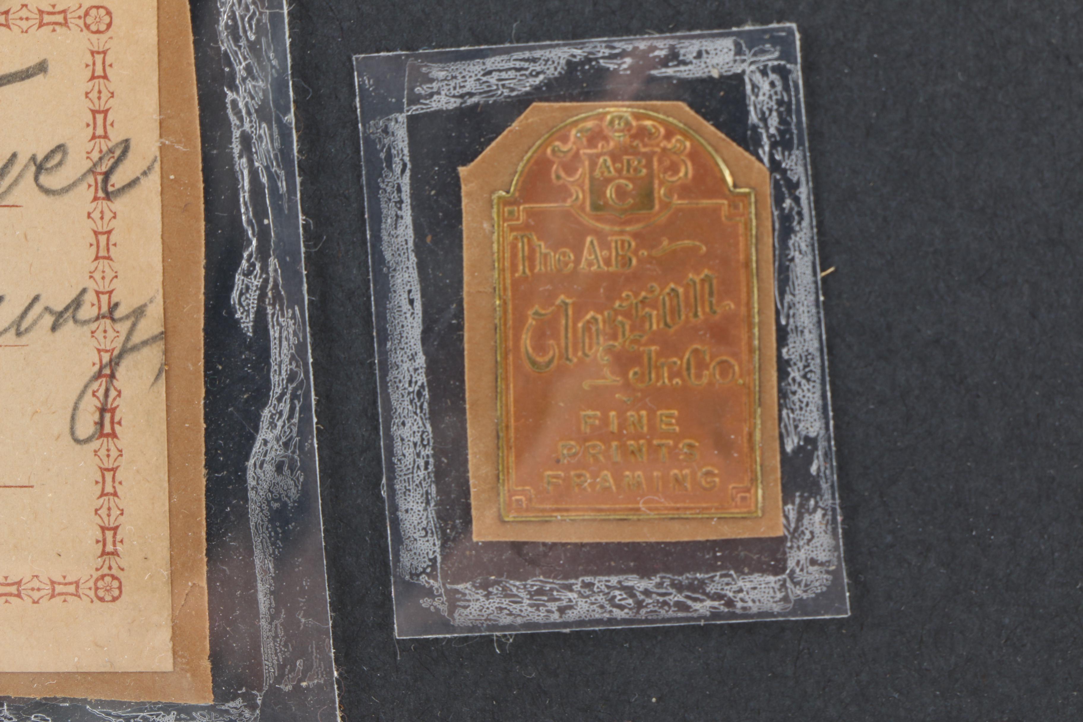 Edward T. Hurley Aquatint "Christ Church Tower from a 5th Story Doorway"