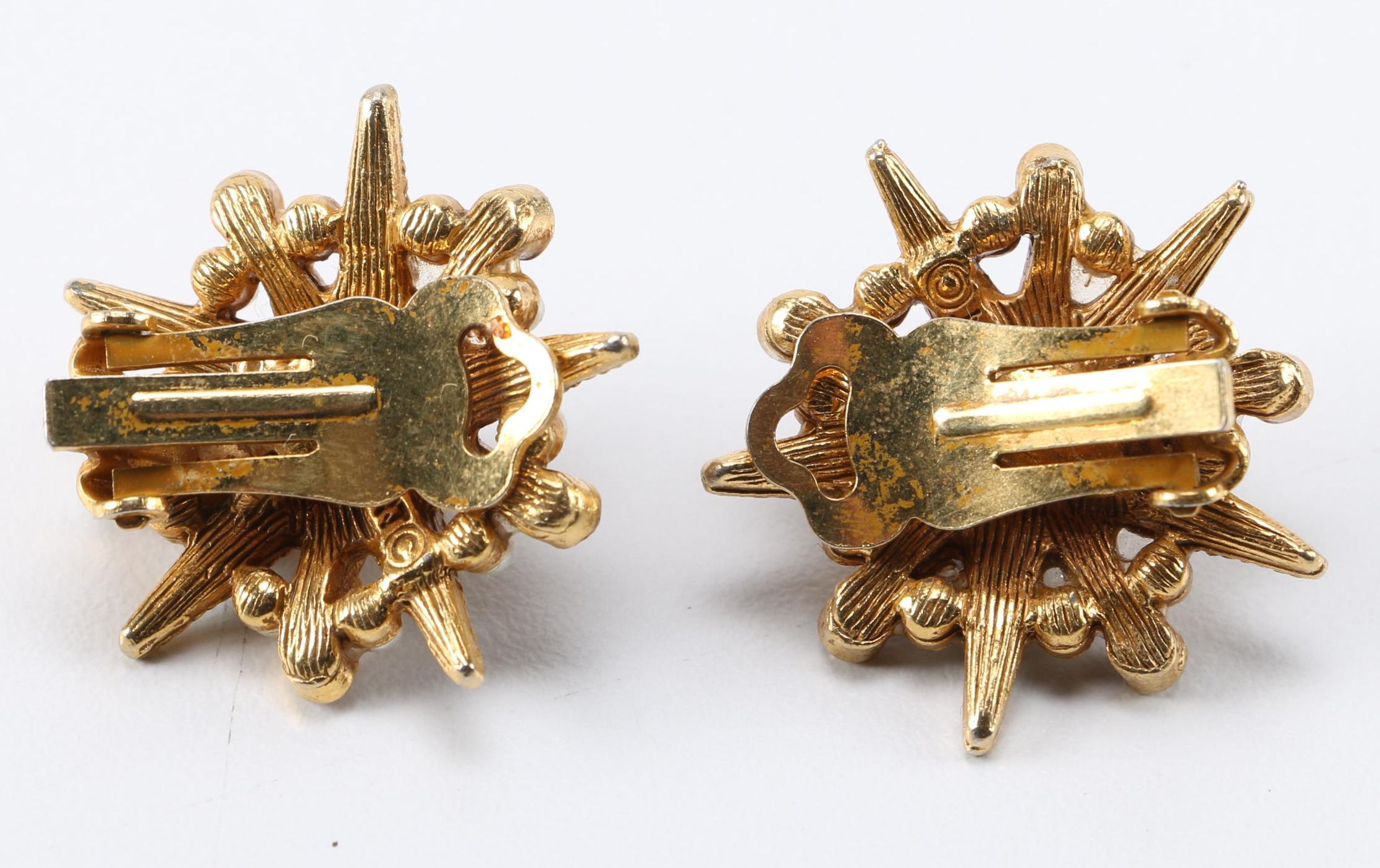 Gold Tone and Rhinestone Statement Jewelry