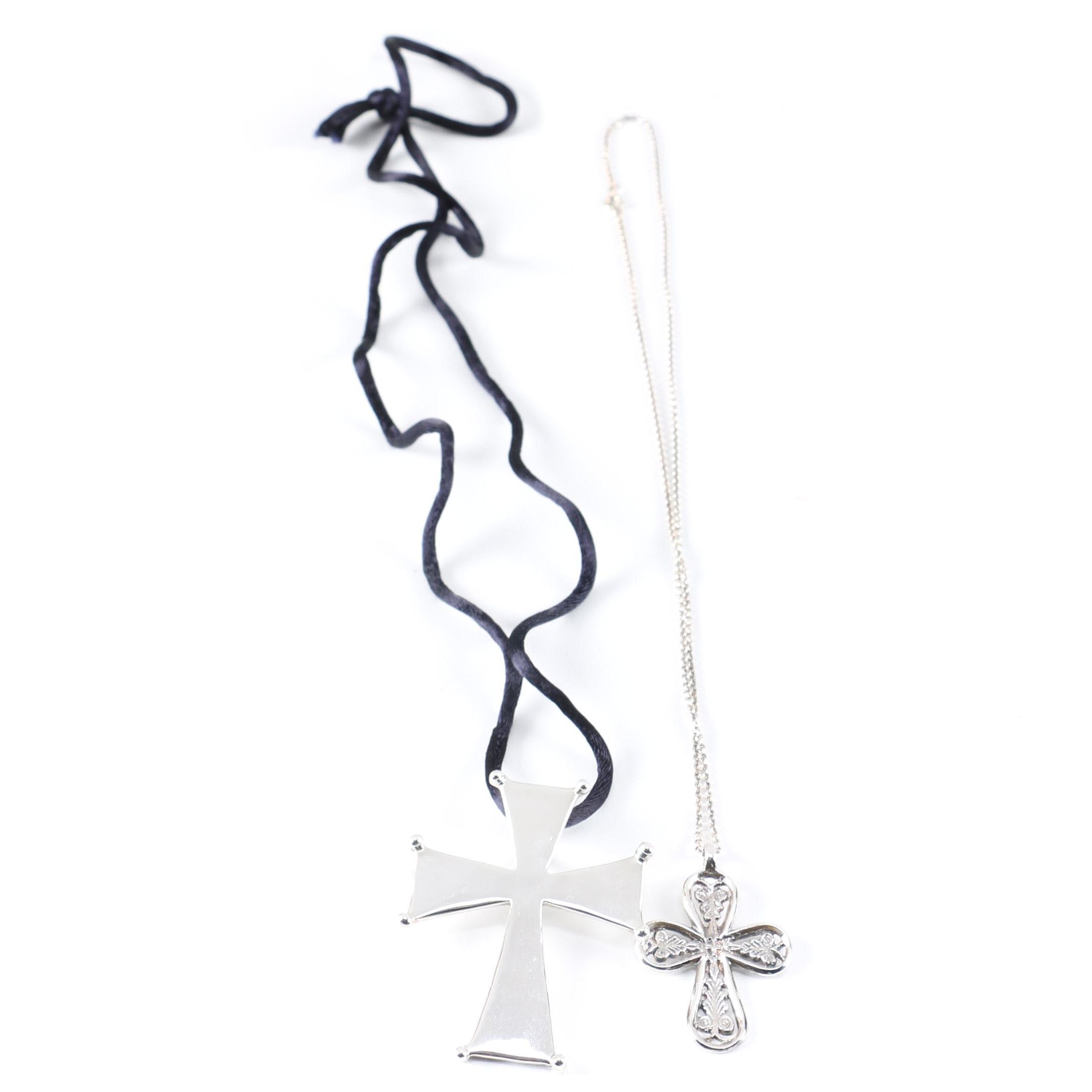 Metropolitan Museum of Art Sterling Silver Cross Necklaces