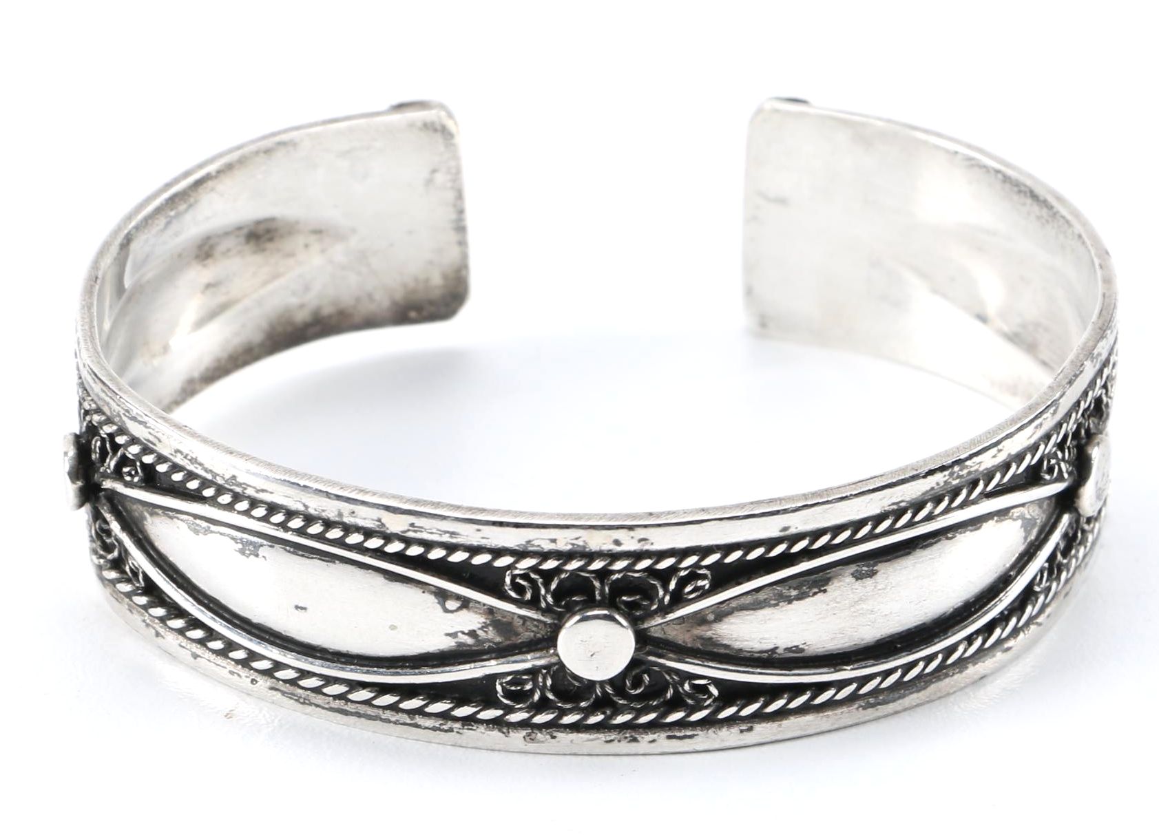 800 Silver Brooches and Cuff Featuring Niekerk Bro