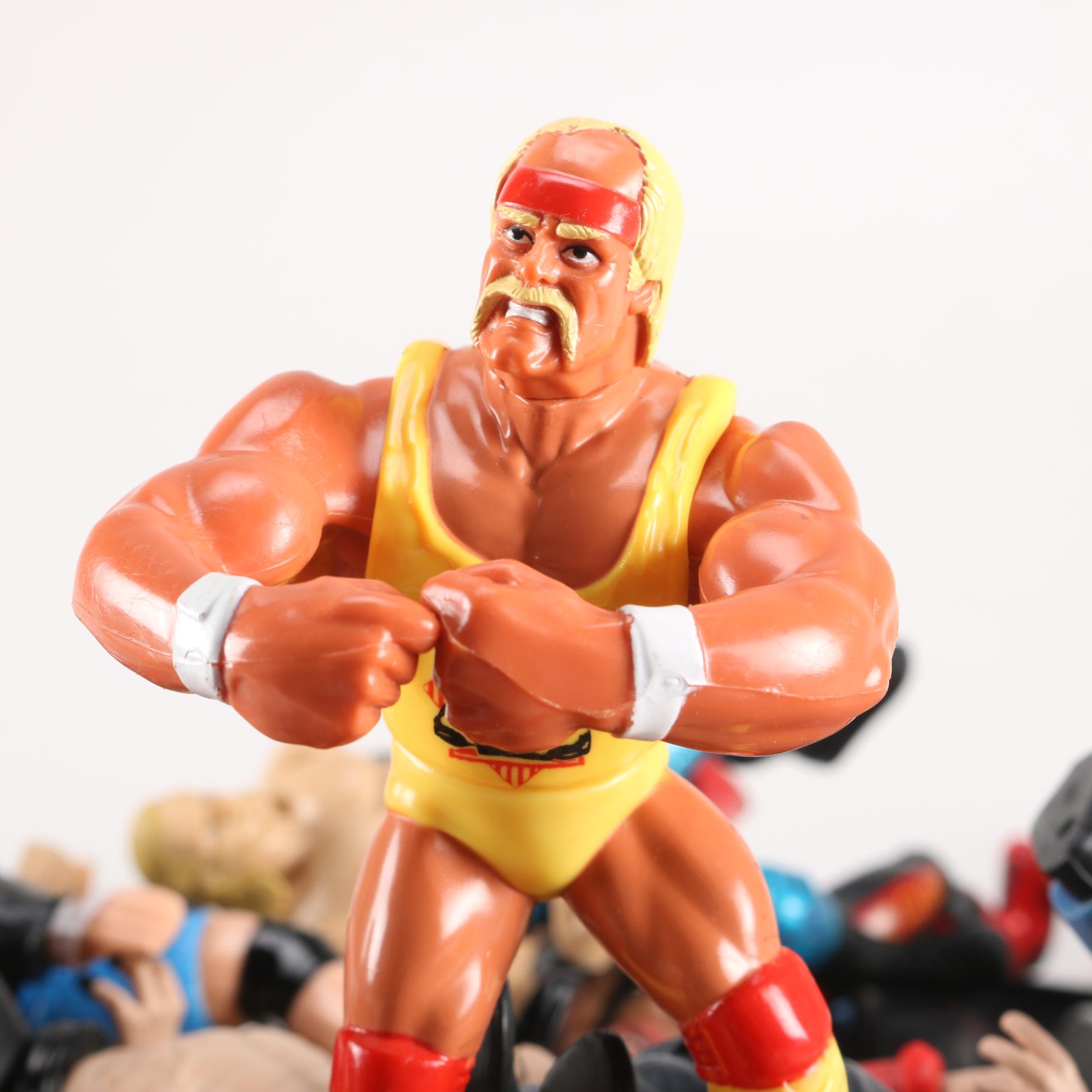 Circa 1990s WWF and NWO Wrestling Action Figures