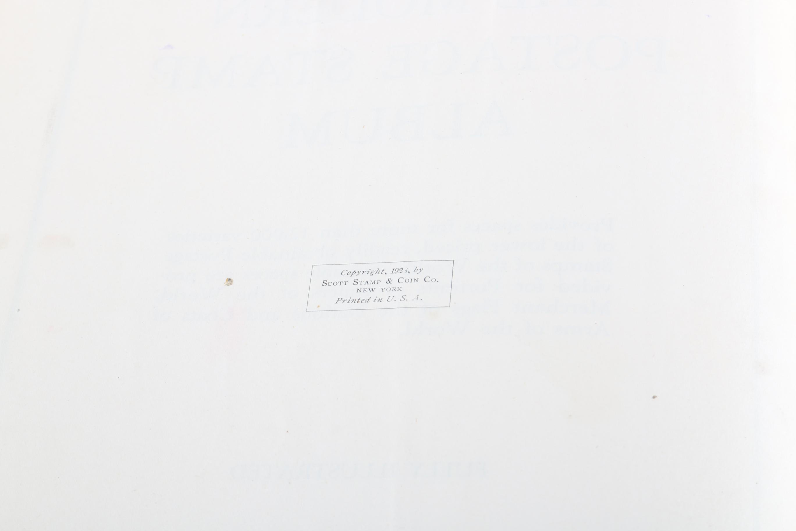 1923 Modern Postage Stamp Album