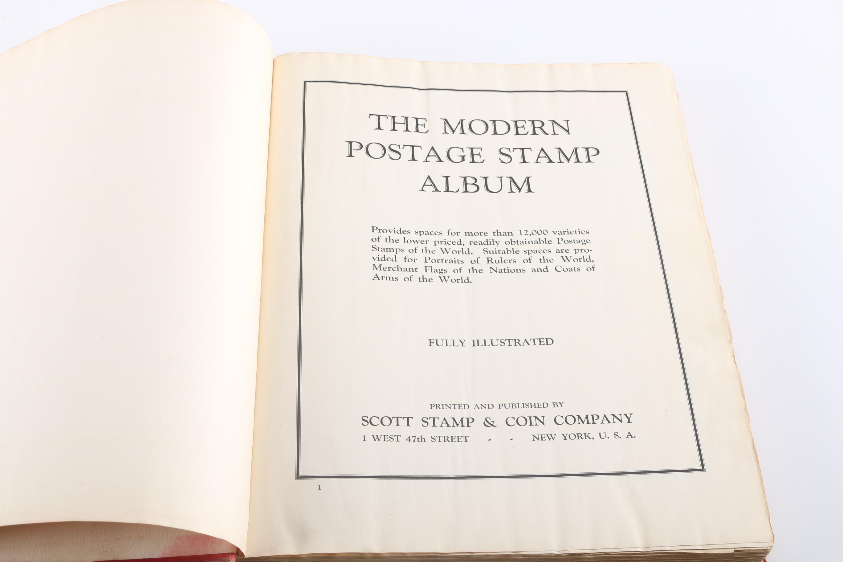 1923 Modern Postage Stamp Album