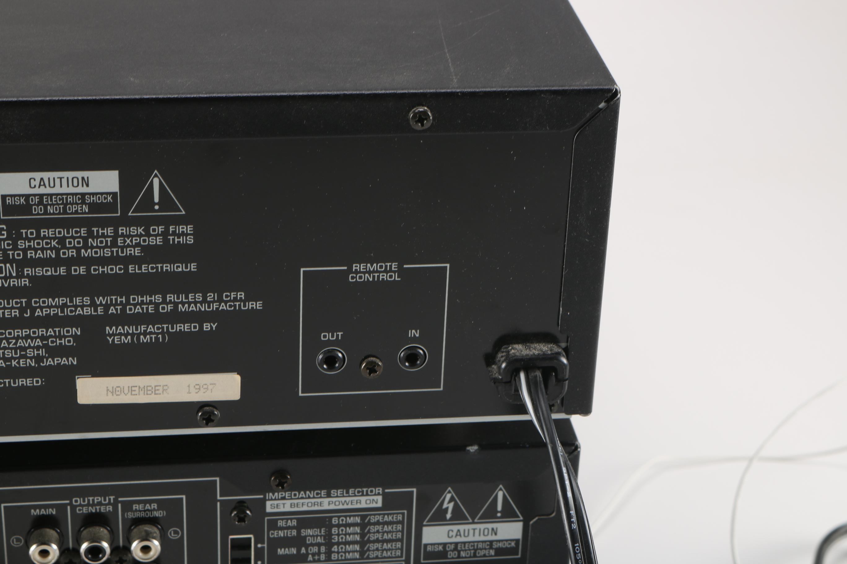 Yamaha RX-V793 Amplifier and CD Player