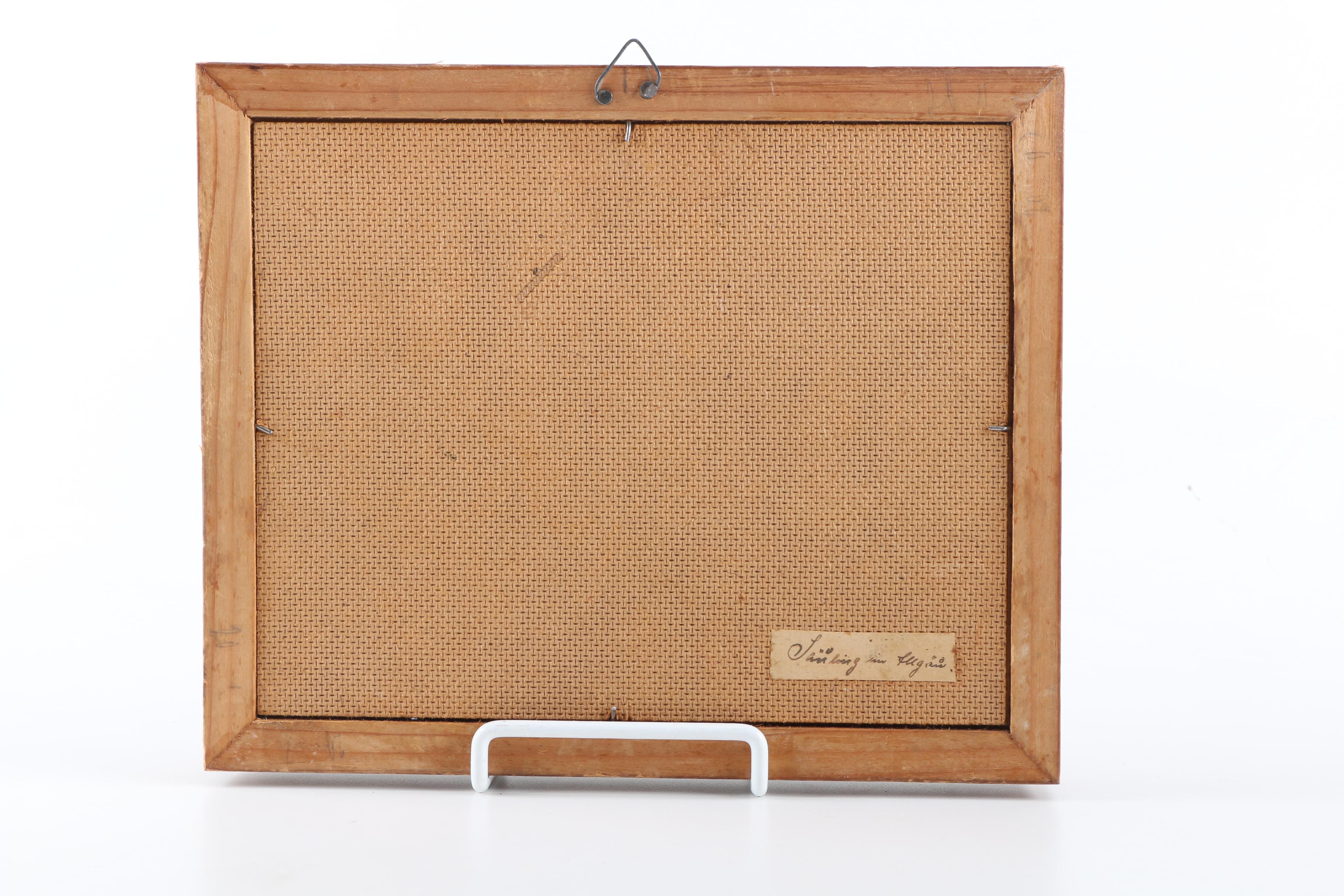 1947 German Oil on Canvas Landscape Painting