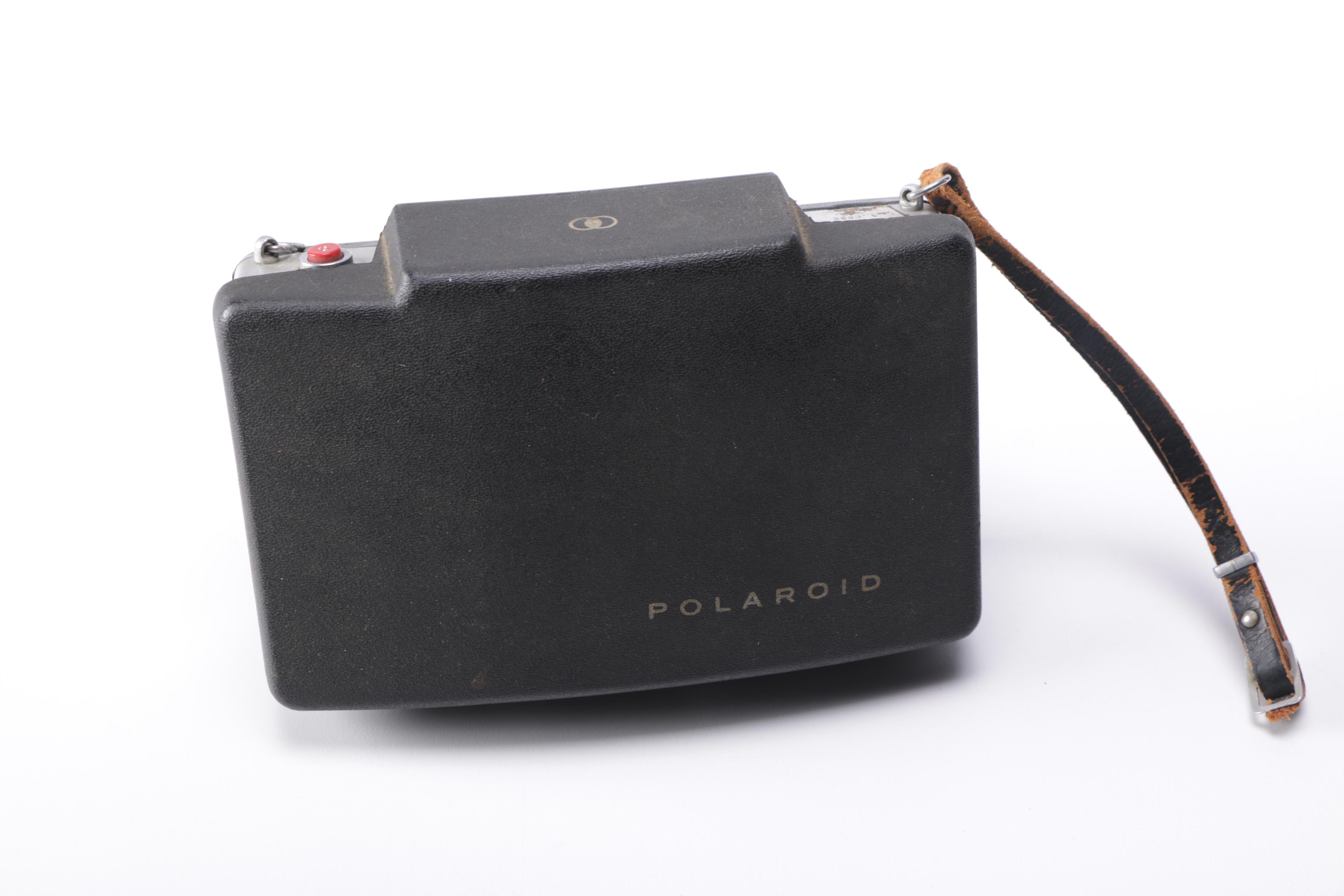 Polaroid Land Camera and Flash