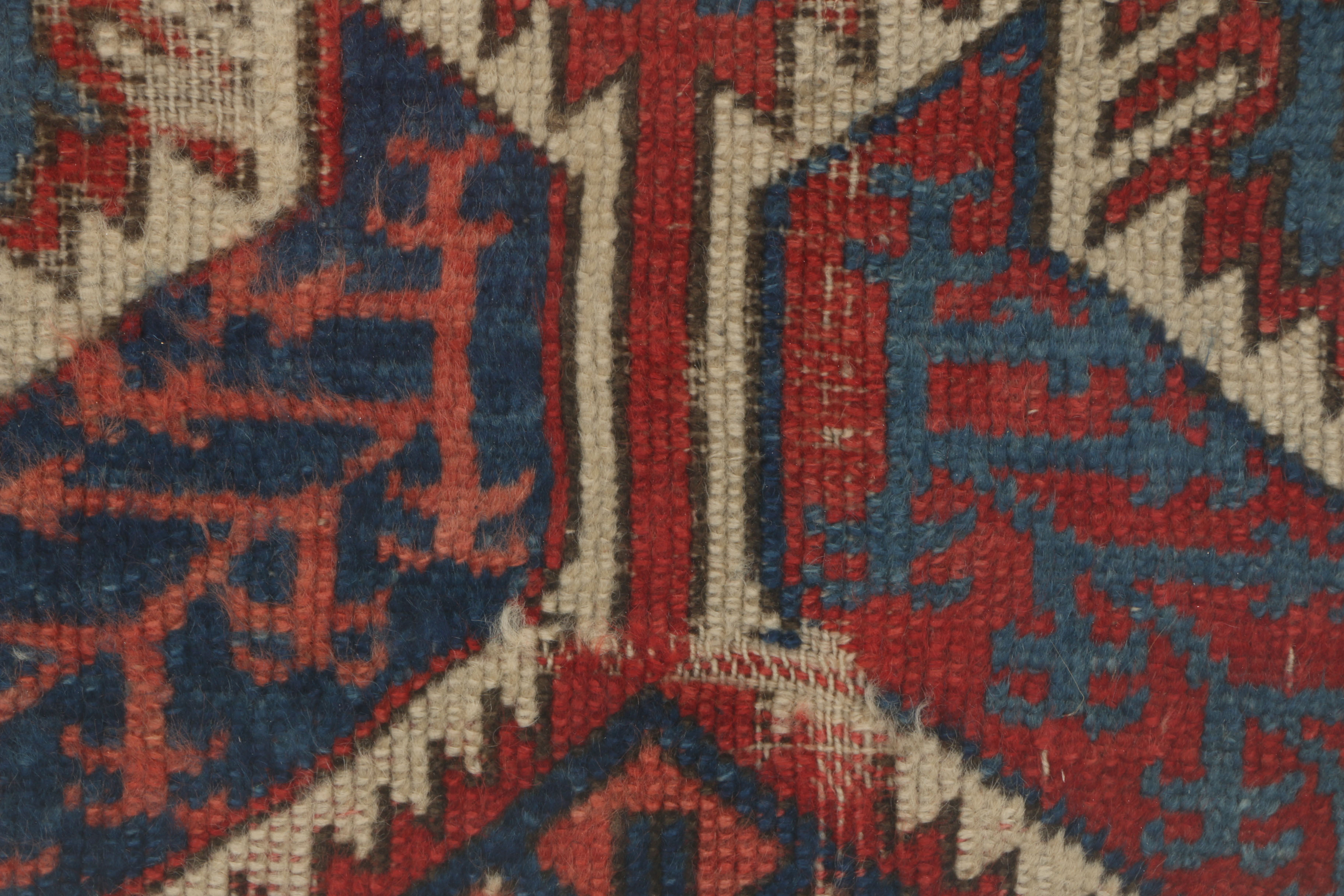 Framed Vintage Hand-Knotted Turkish Accent Rug