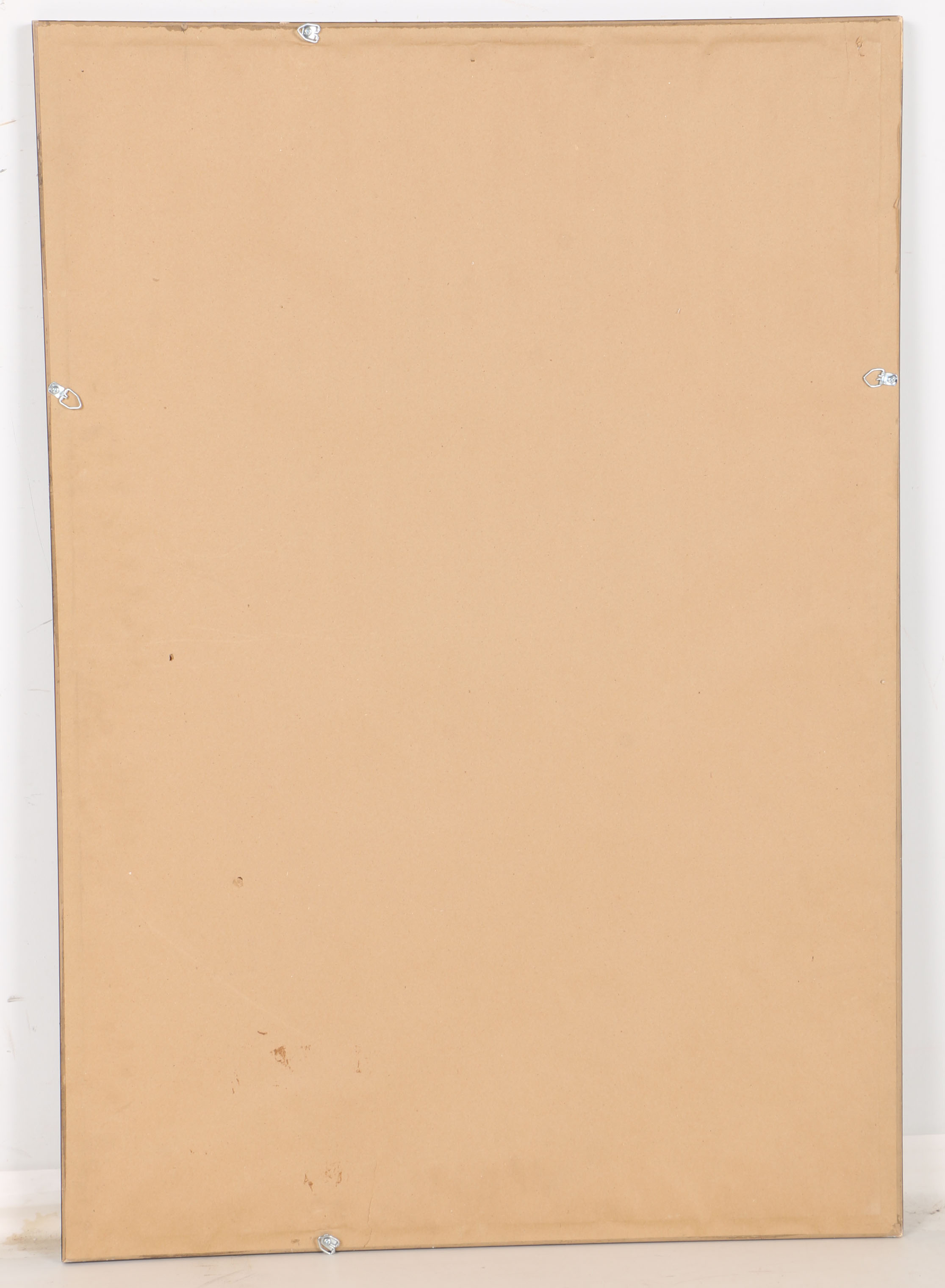 Framed Vintage Hand-Knotted Turkish Accent Rug