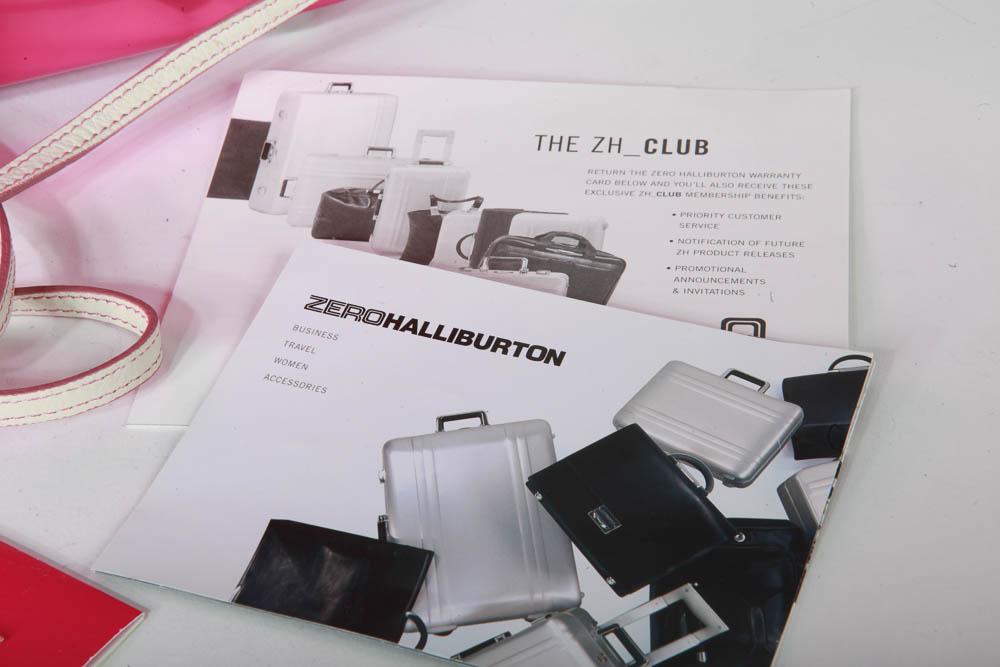 Zero Halliburton Pink Hard Shell Handbag