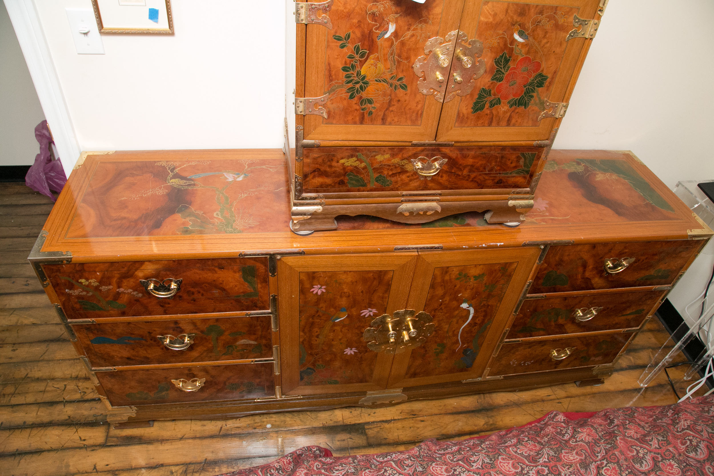 Chinoiserie Hand-Painted Dresser