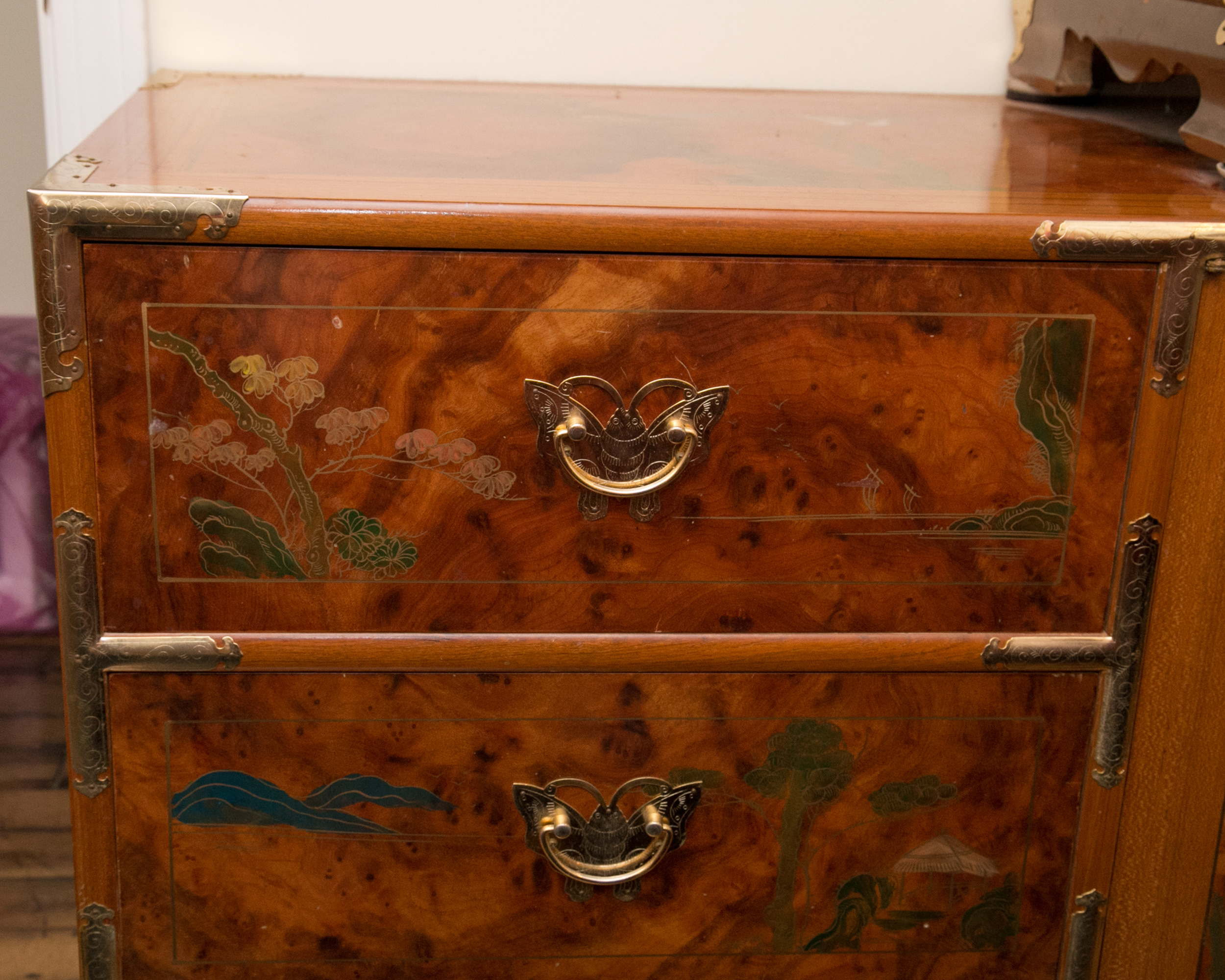 Chinoiserie Hand-Painted Dresser