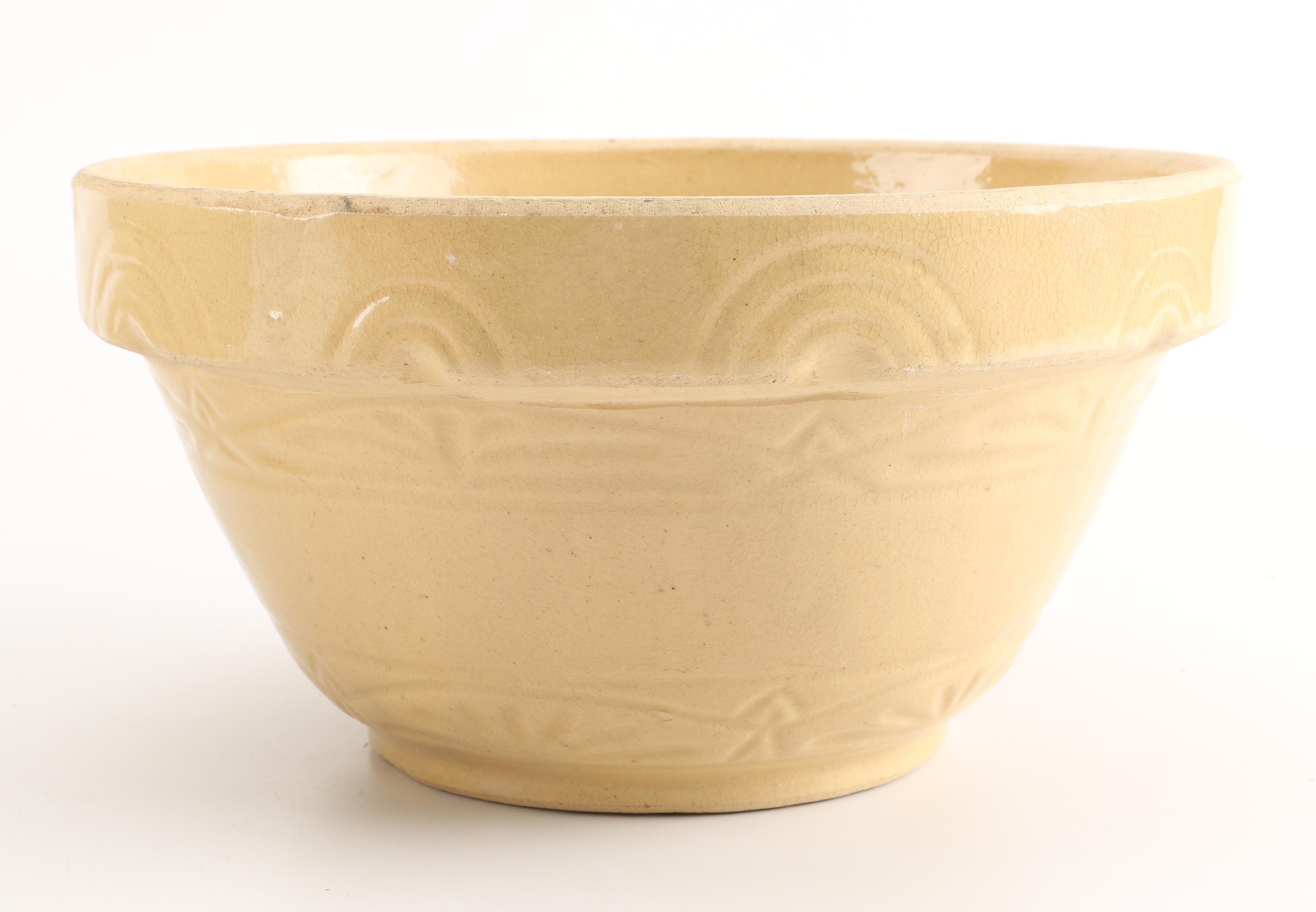 Terra Cotta and Yellow Ceramic Bowls and Planters