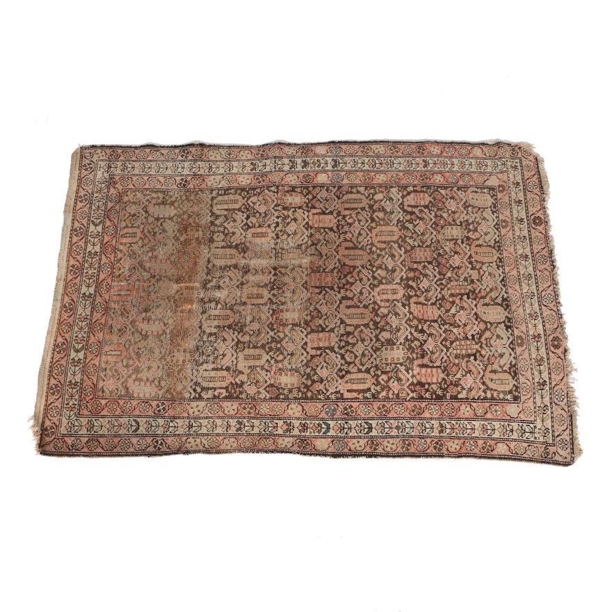 Antique Hand-Knotted Northwest Persian Area Rug
